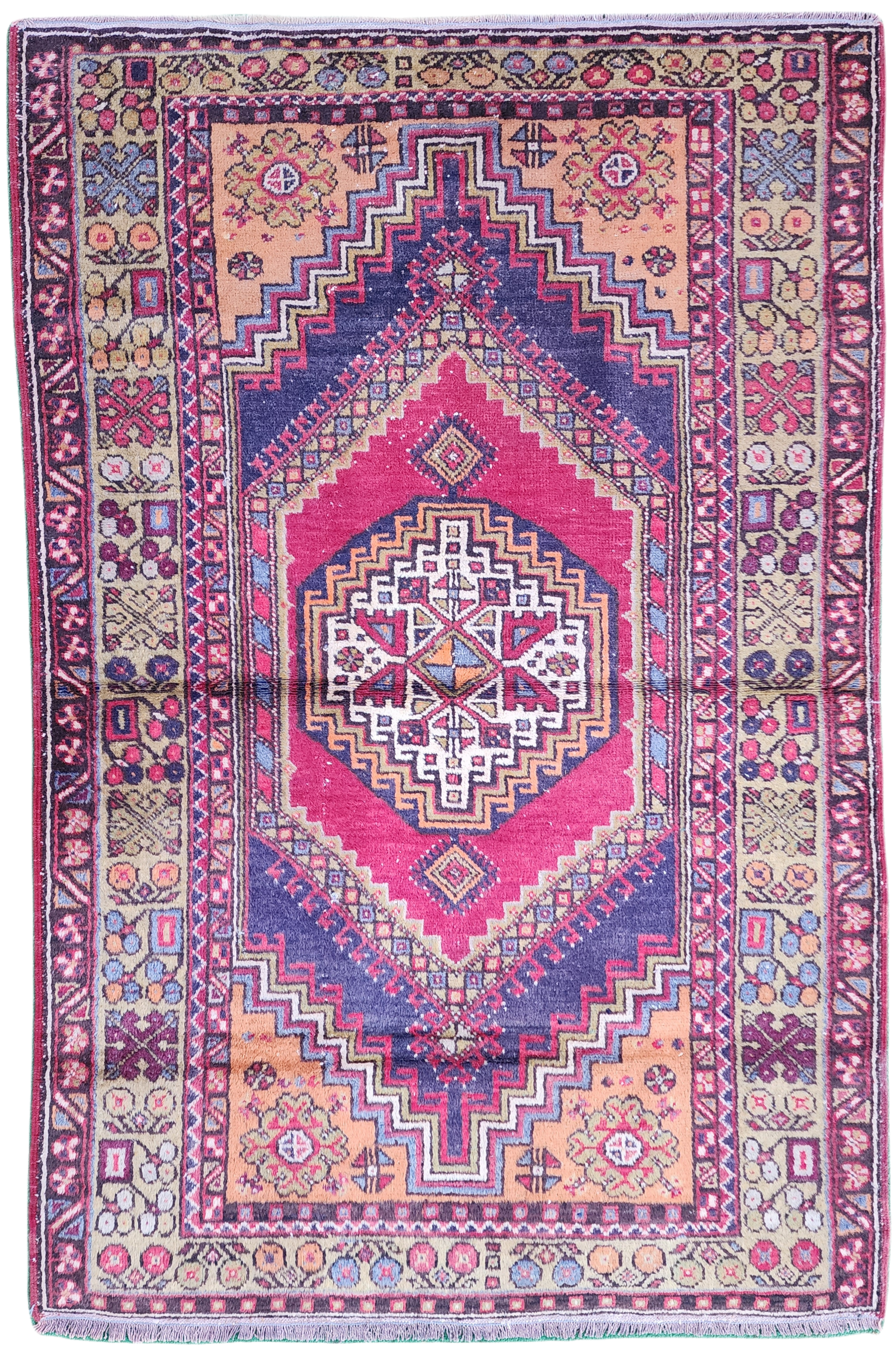 Alfombra turca oriental de 3'9'' x 5'8''