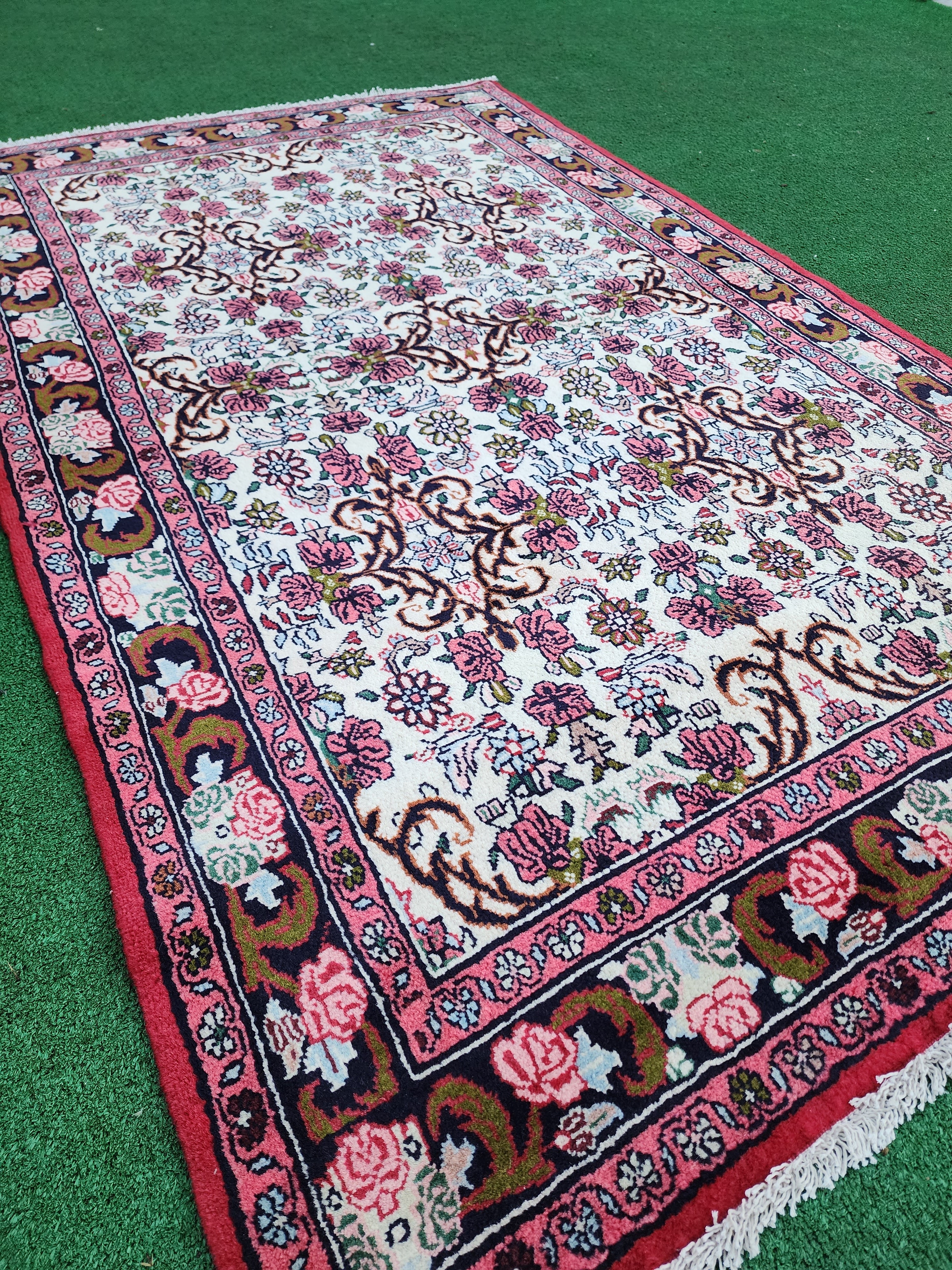 Vintage Persian Area Rug,Tribal Nomadic Bohemian Rustic Rug 5'8"x3'6"