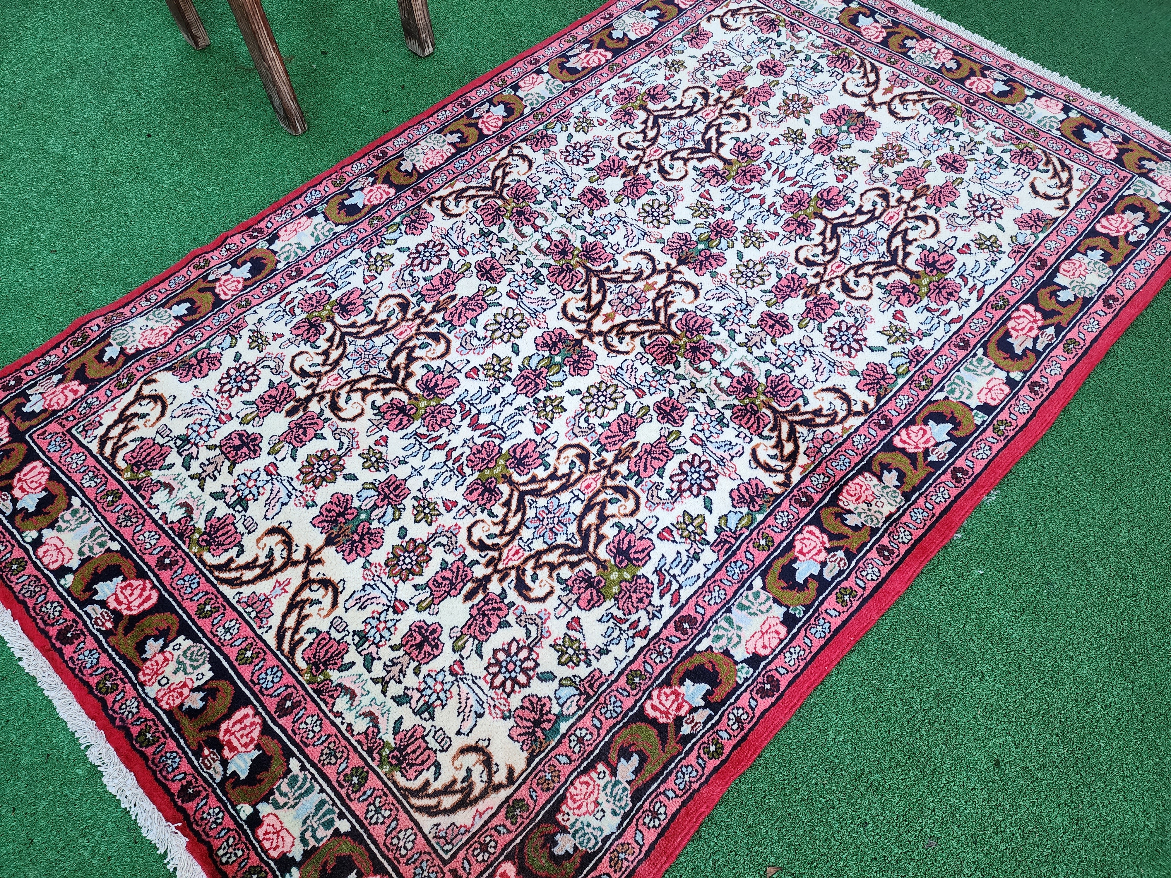 Vintage Persian Area Rug,Tribal Nomadic Bohemian Rustic Rug 5'8"x3'6"