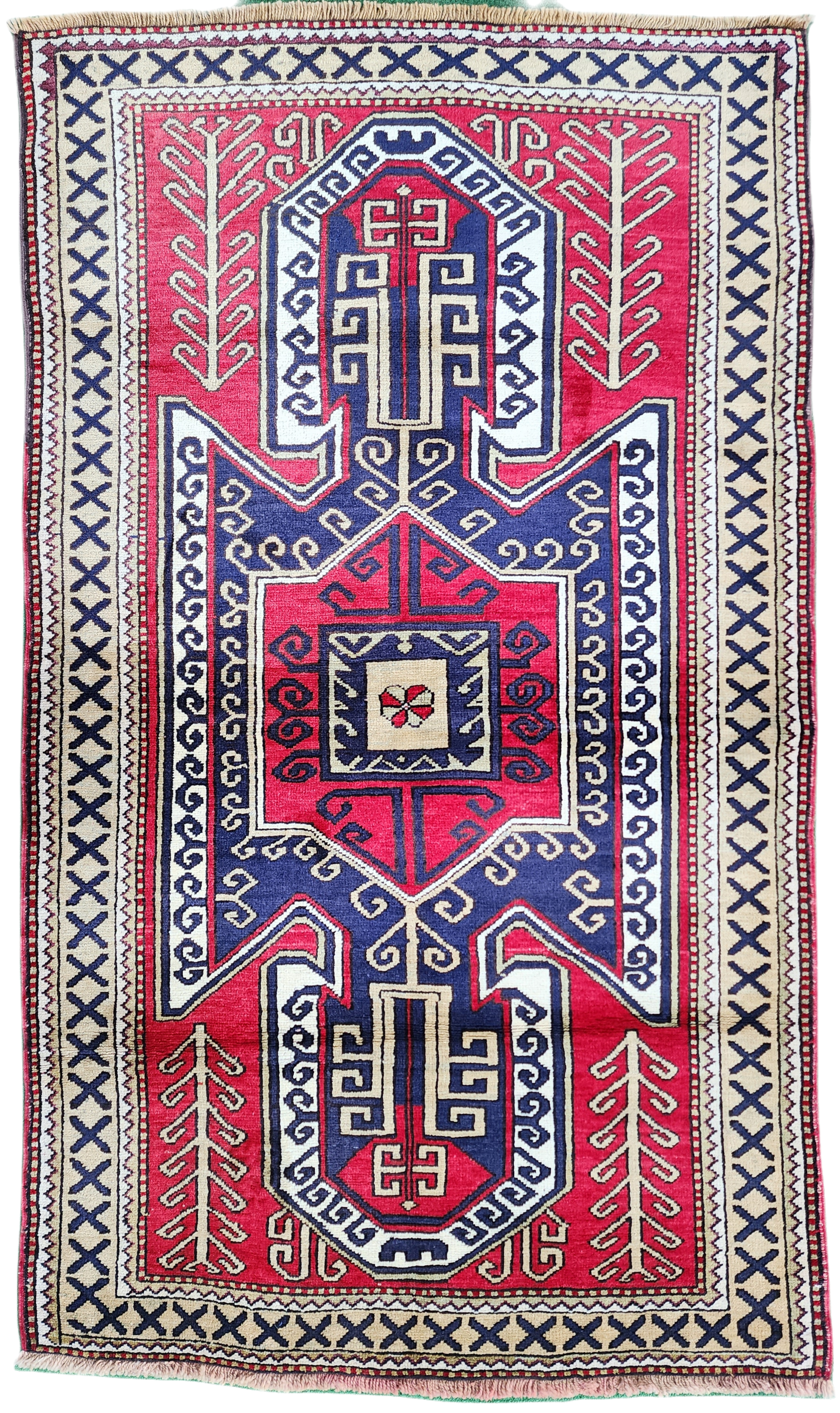 Turkish Natural Wool Rug 6'7'' x 4'1''