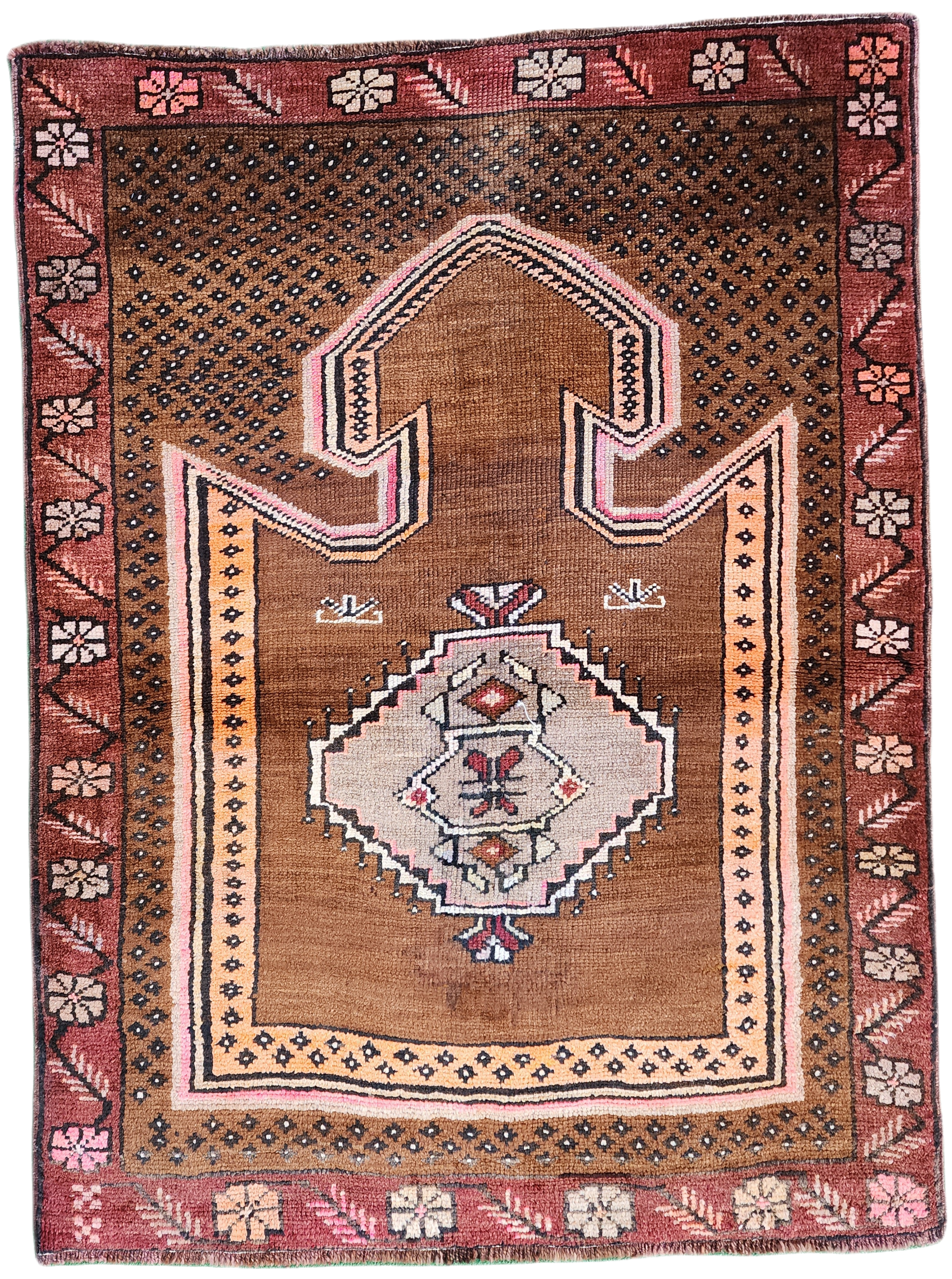 Symphorosa — Vintage Anatolian Wool Small Rug