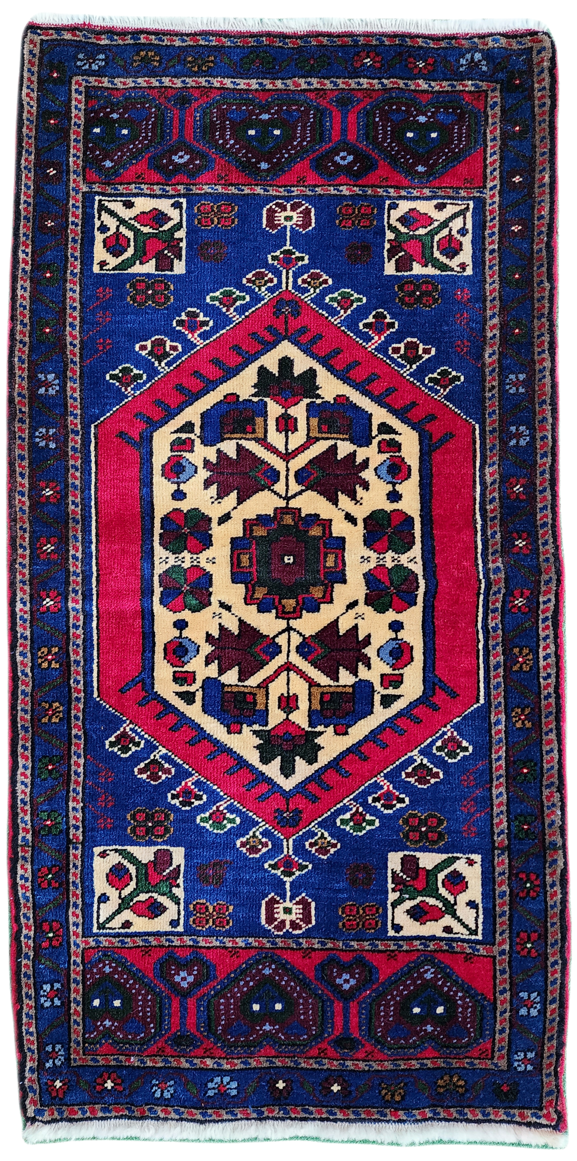 Alfombra turca vintage Taspinar de 3'8'' x 2''