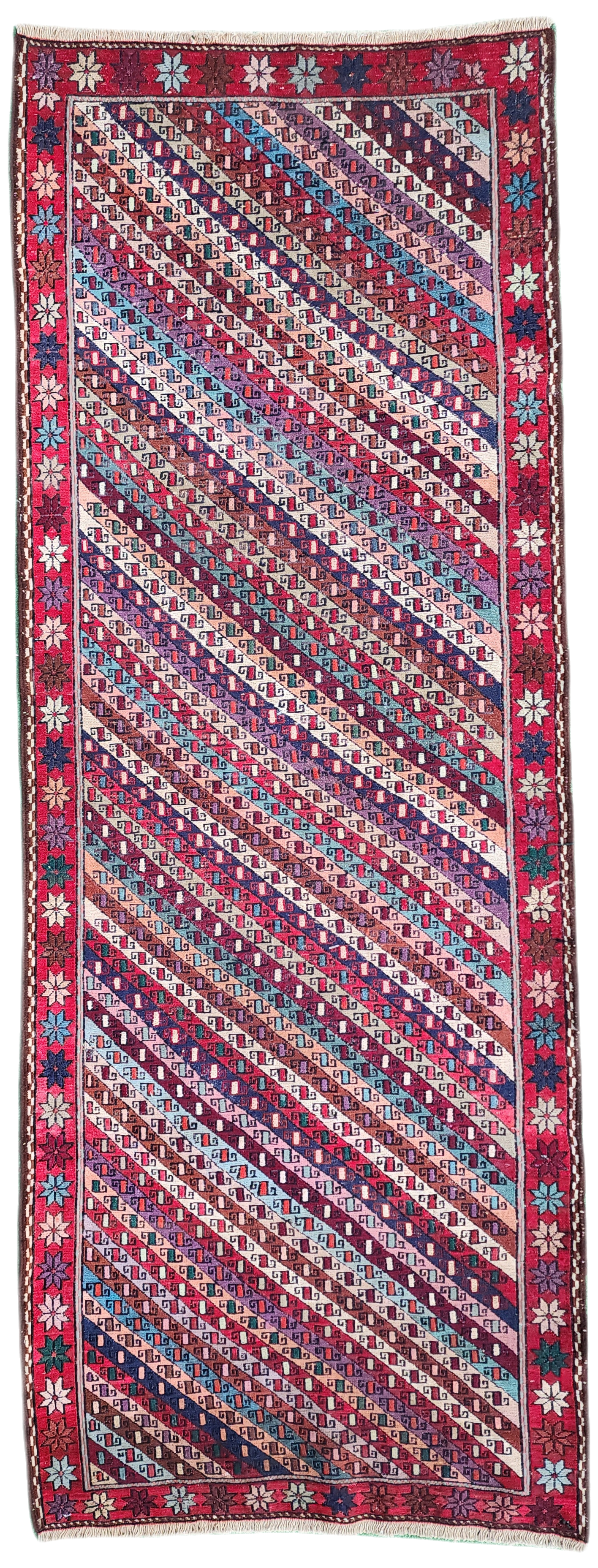 Polyhymnia — Vintage Soumak Wool Runner Rug