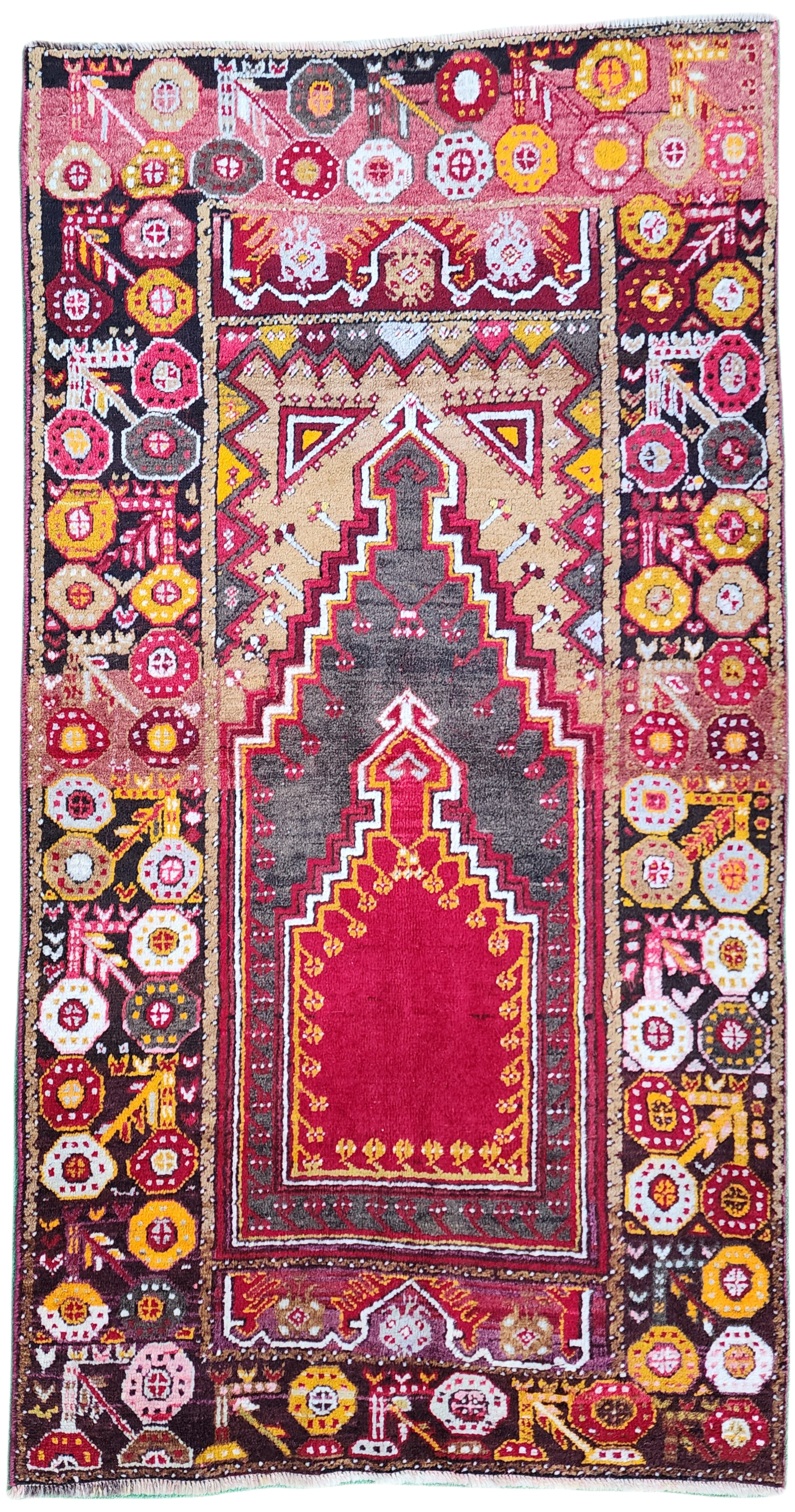 Hyakintha — Antique Anatolian Wool Small Rug