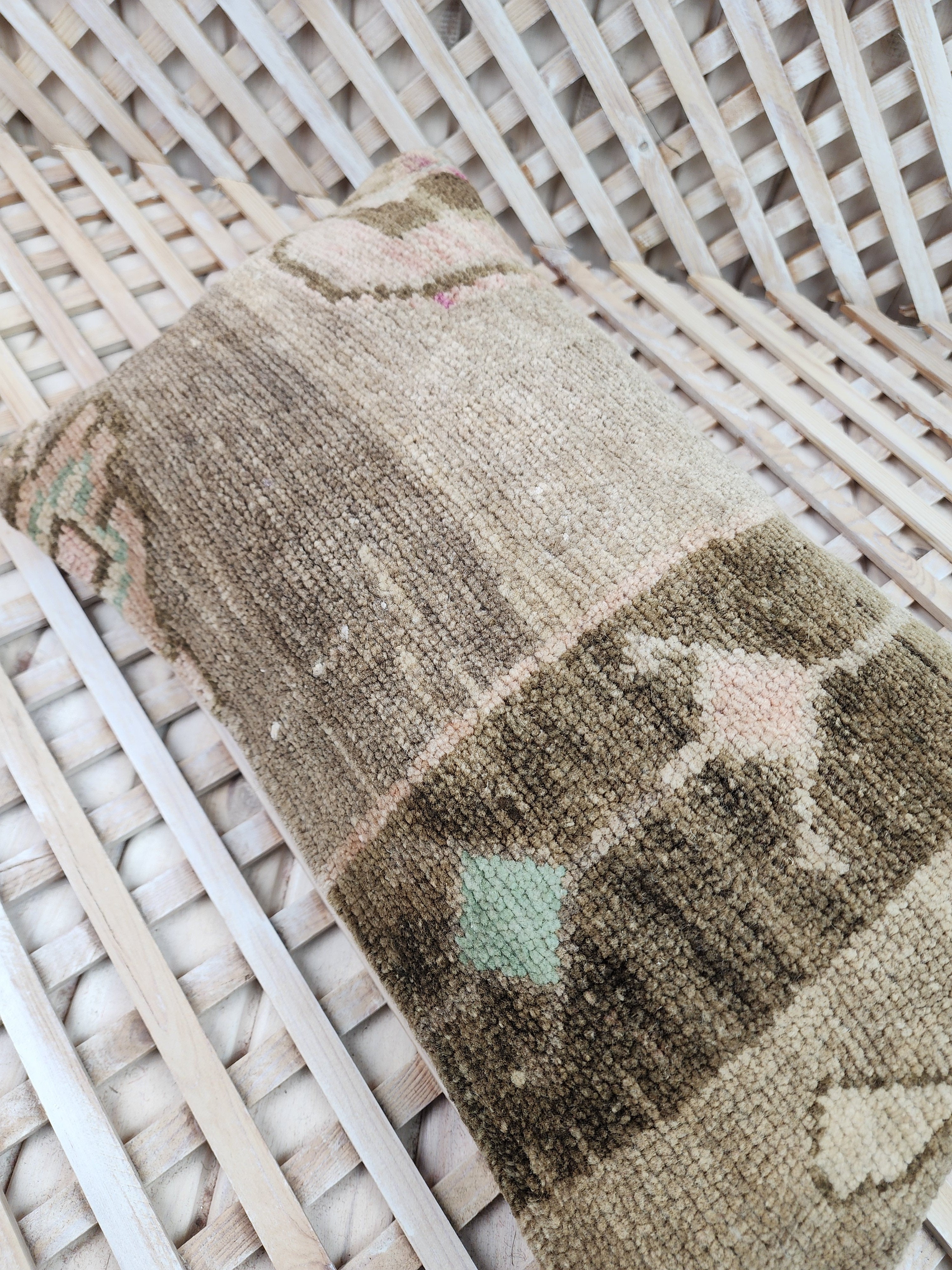 Vintage Carpet Pillow Cover 12x20 inch