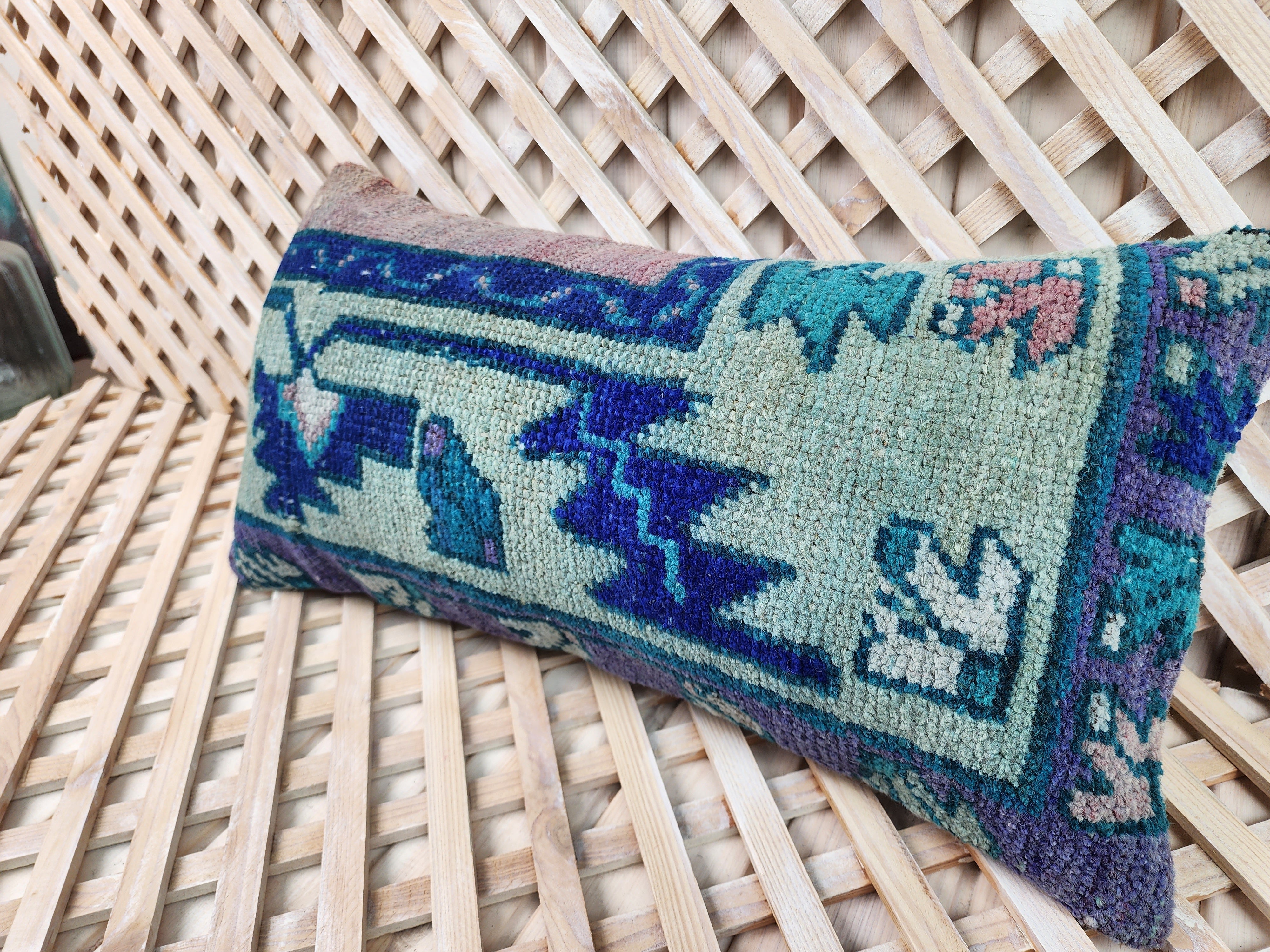 vintage Anatolian Pillow Cover — detail texture