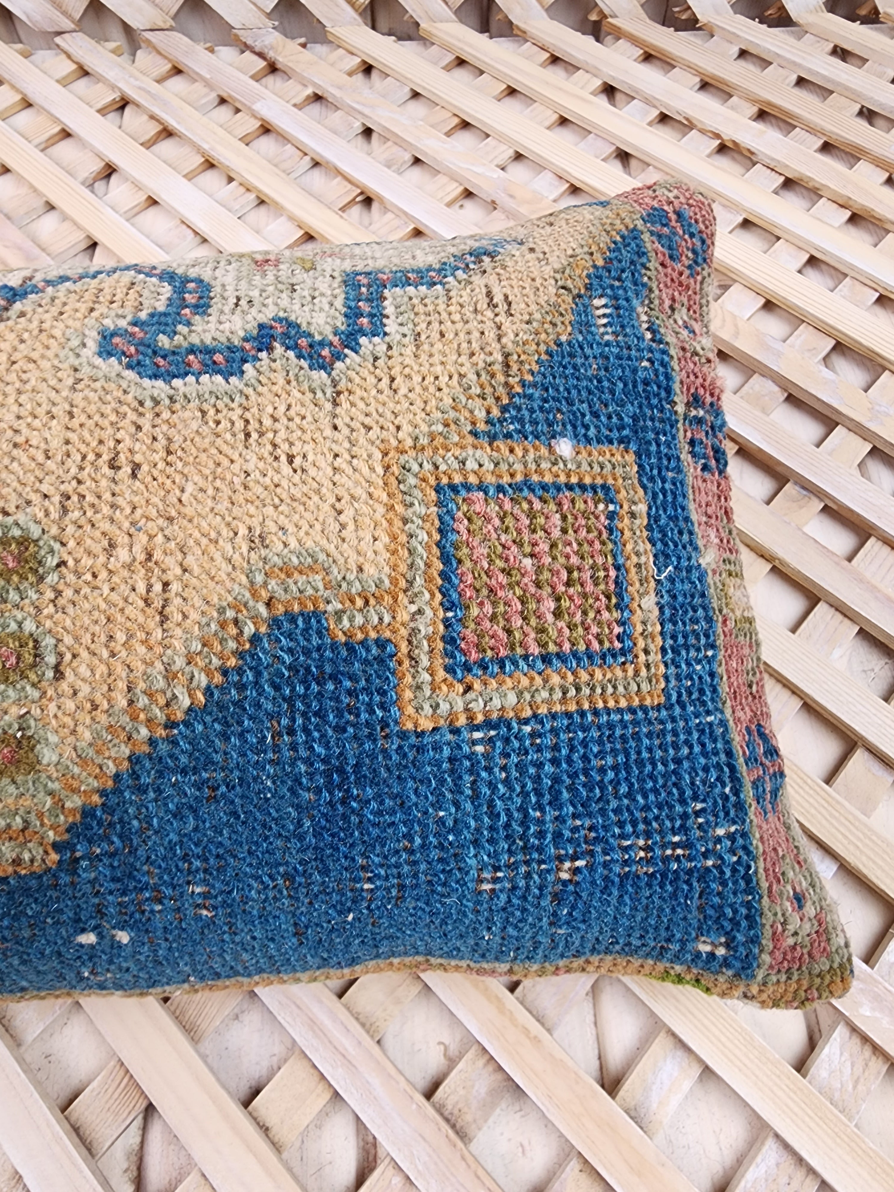Vintage Carpet Pillow Cover 12x20 inch