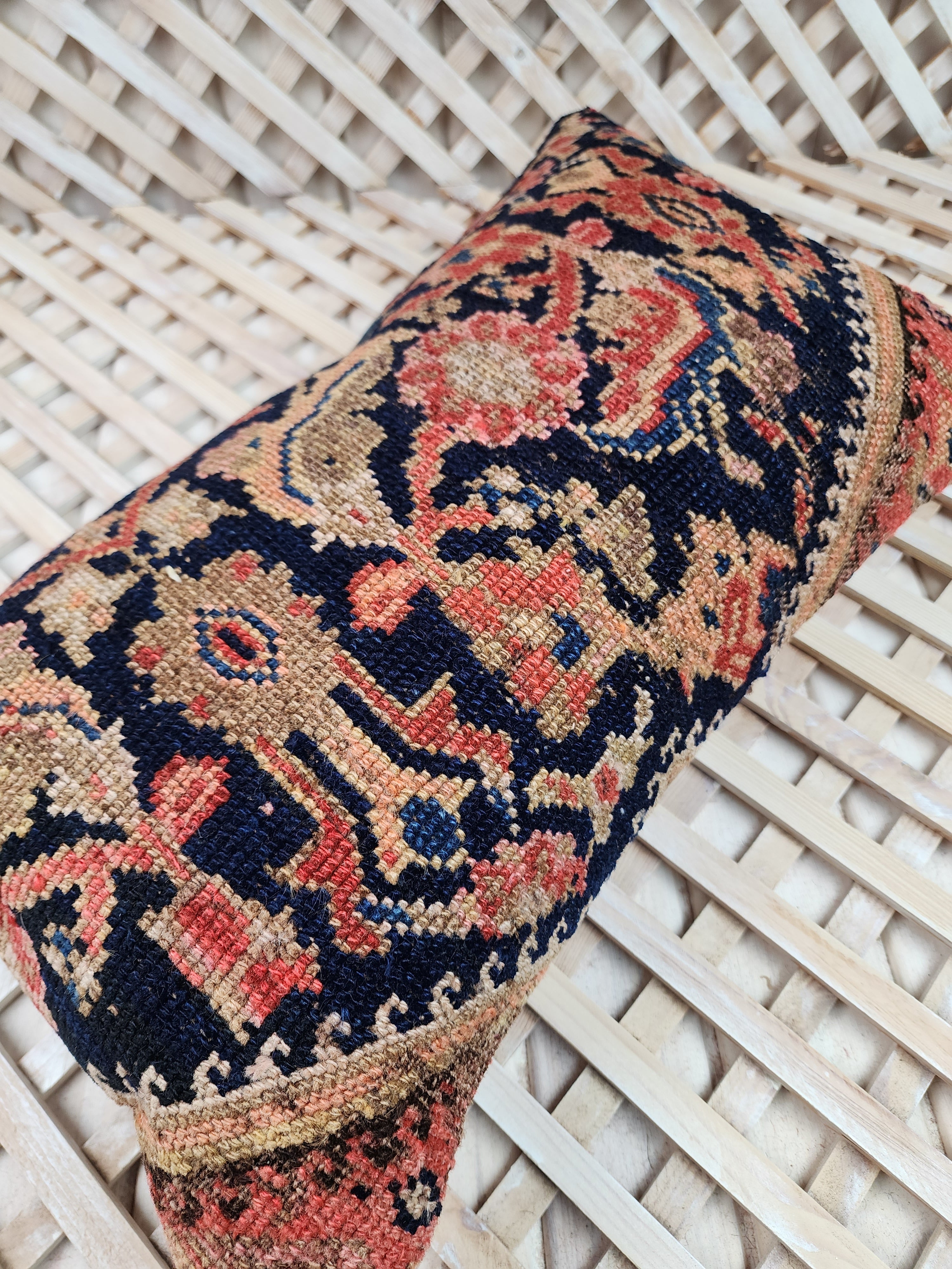 vintage Turkish Pillow Cover — pattern close-up