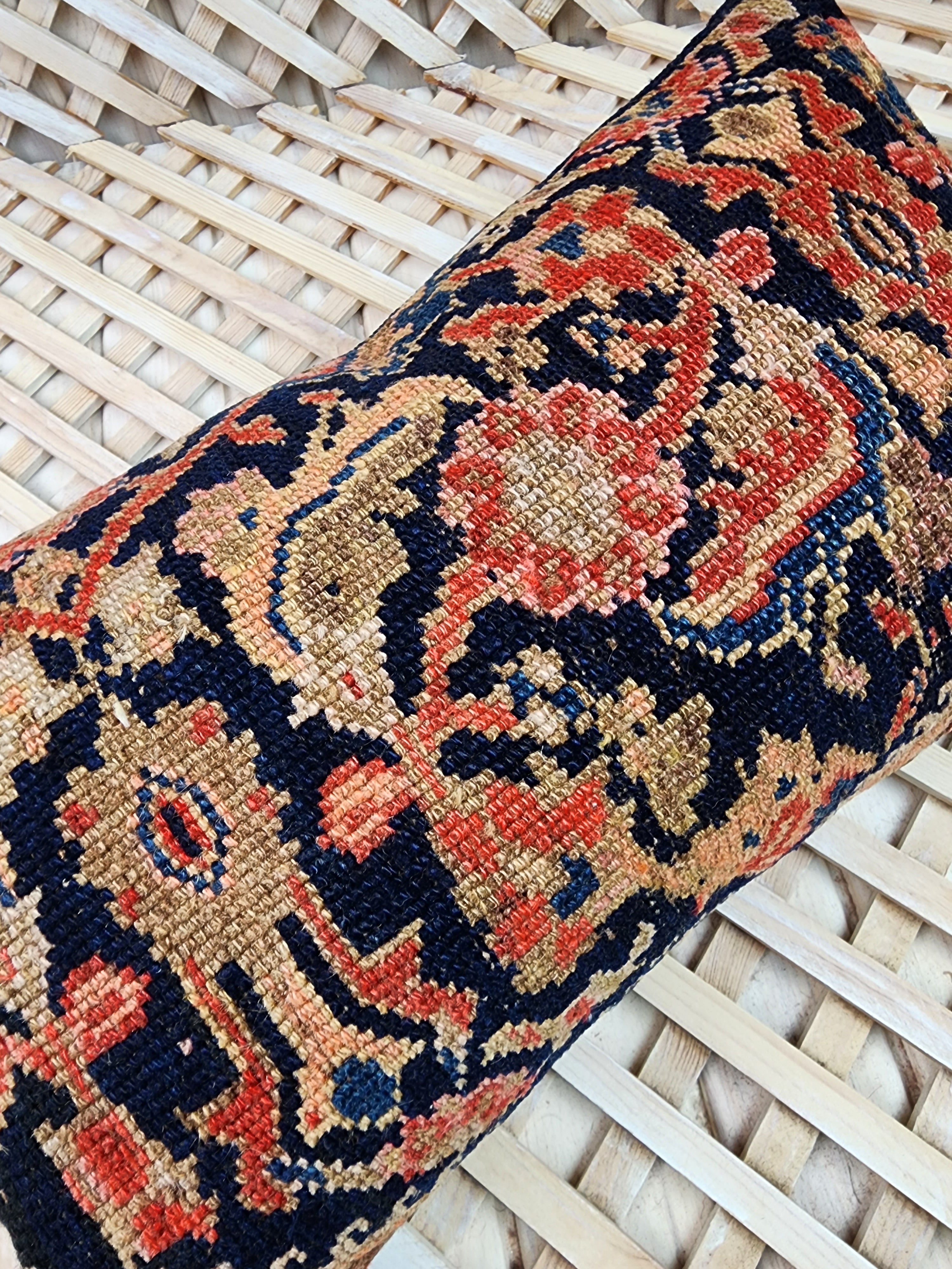 vintage Turkish Pillow Cover — corner detail