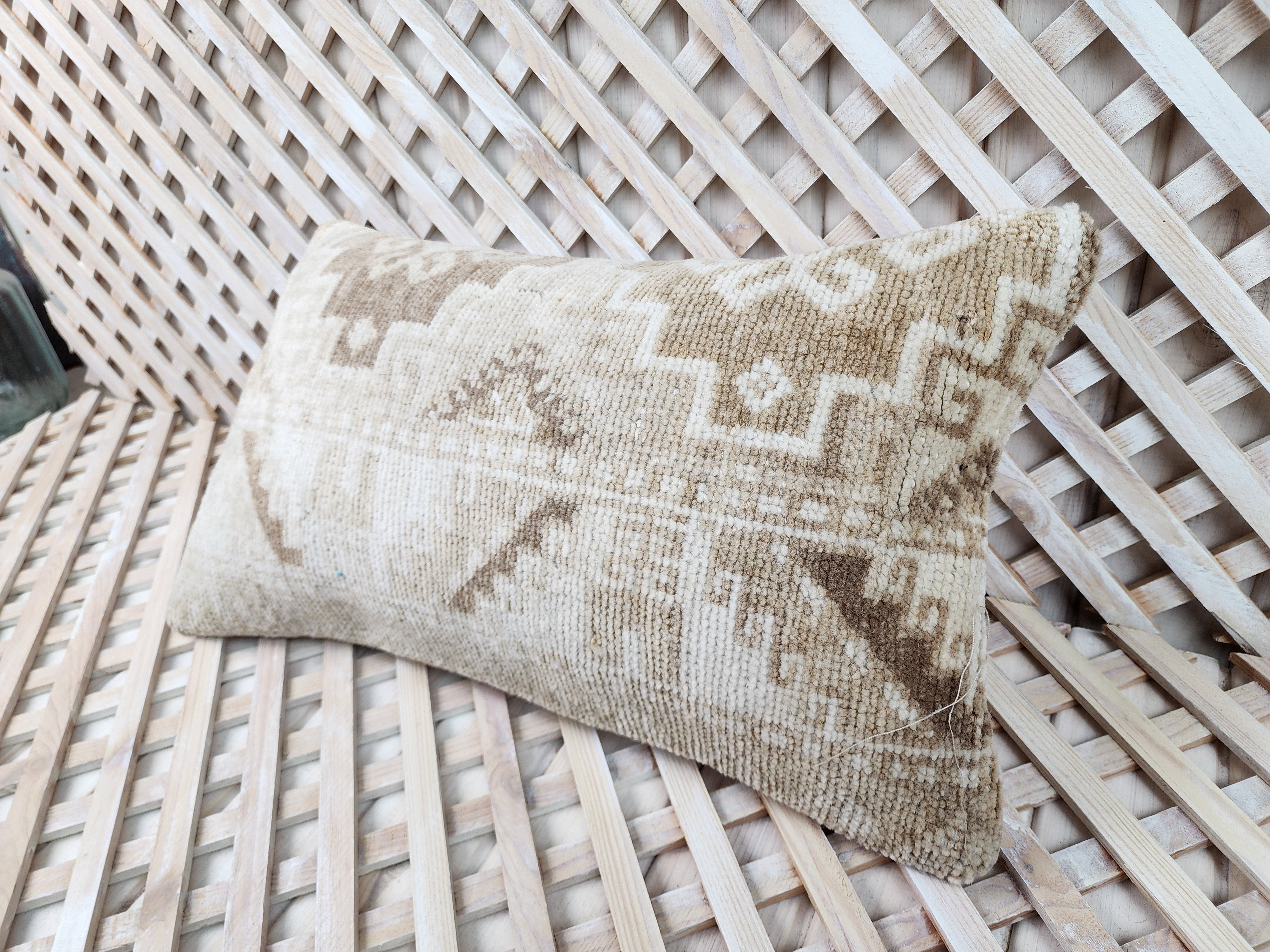 vintage Anatolian Pillow Cover — detail texture