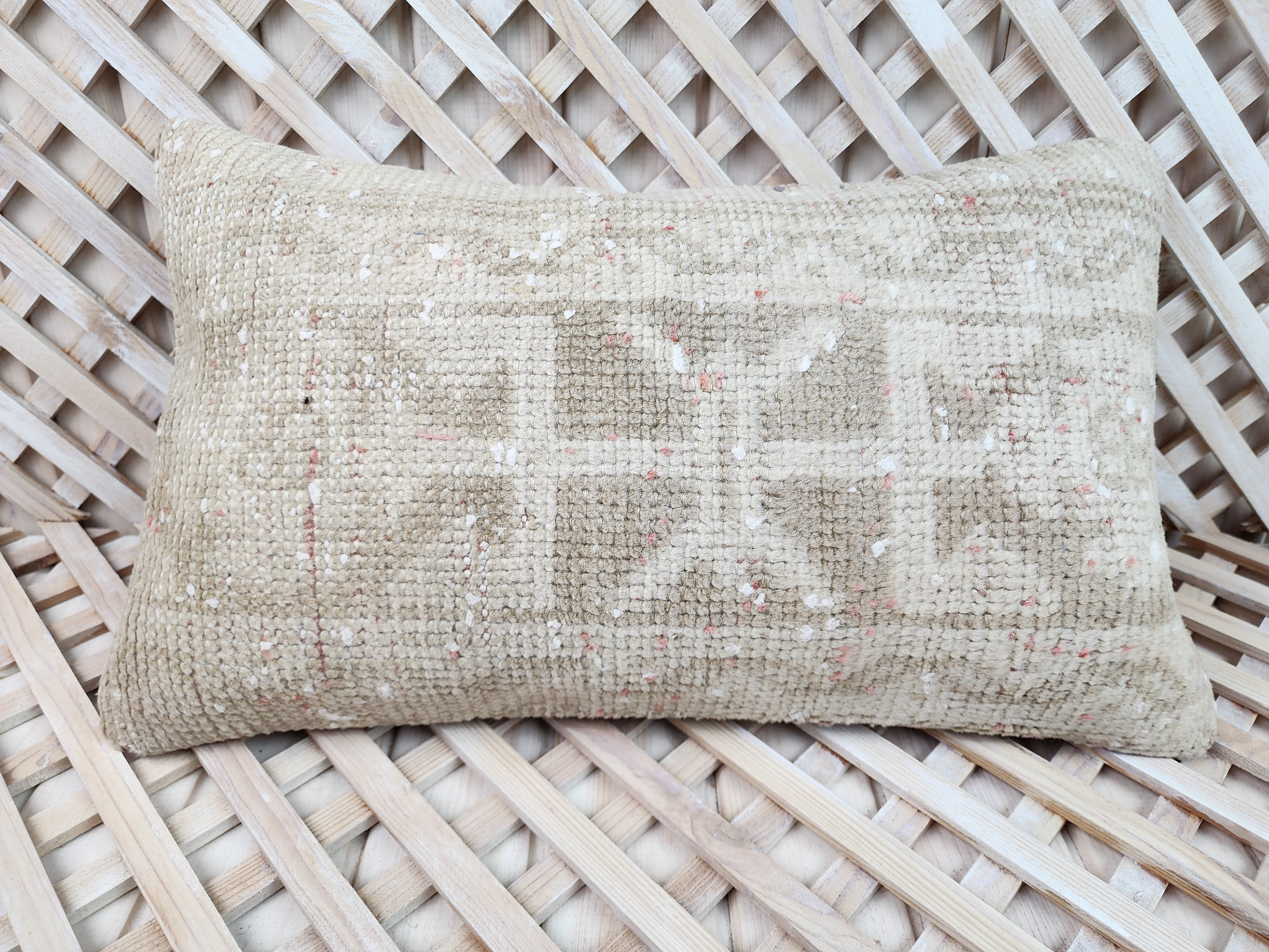 Vintage Carpet Pillow Cover 12x20 inch