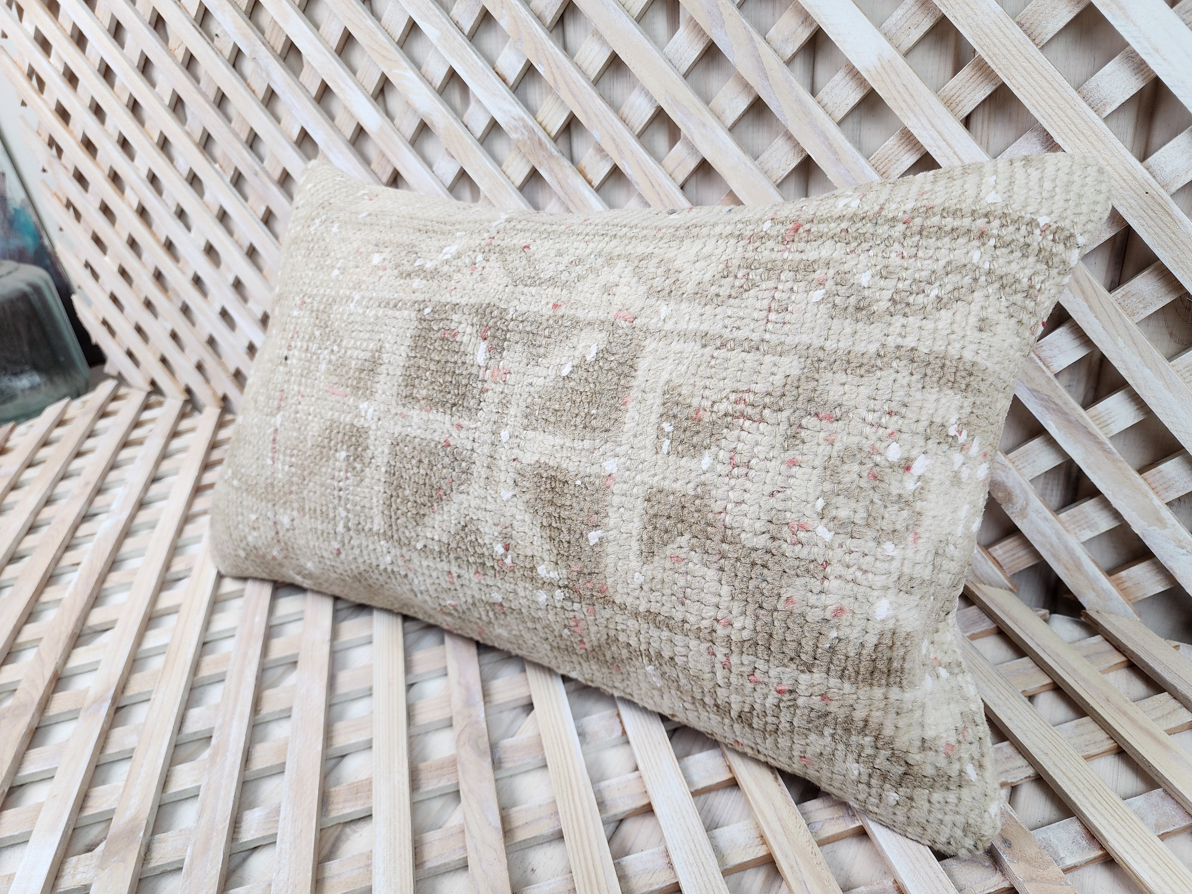 vintage Anatolian Pillow Cover — detail texture