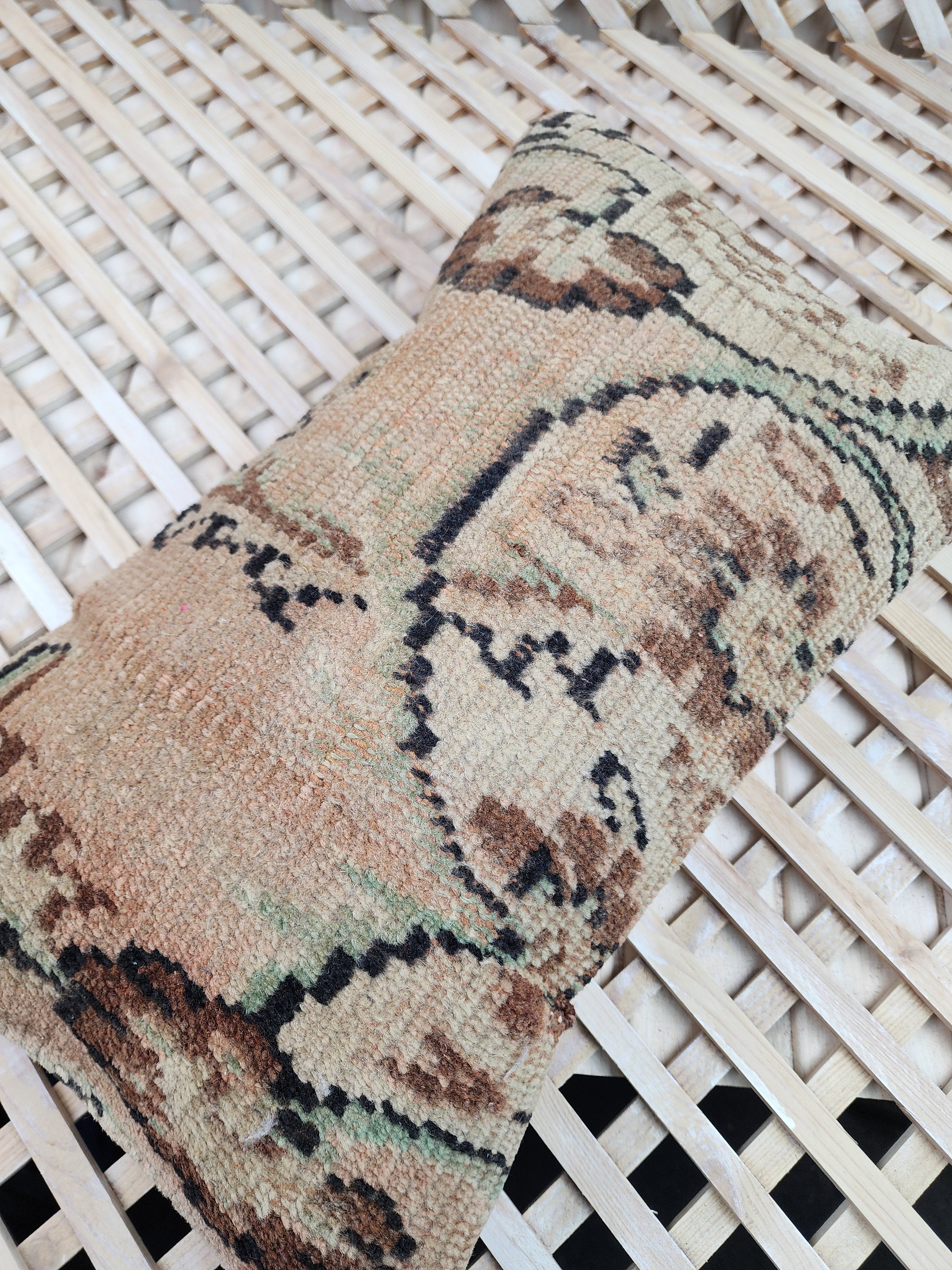 Vintage Carpet Pillow Cover 12x20 inch