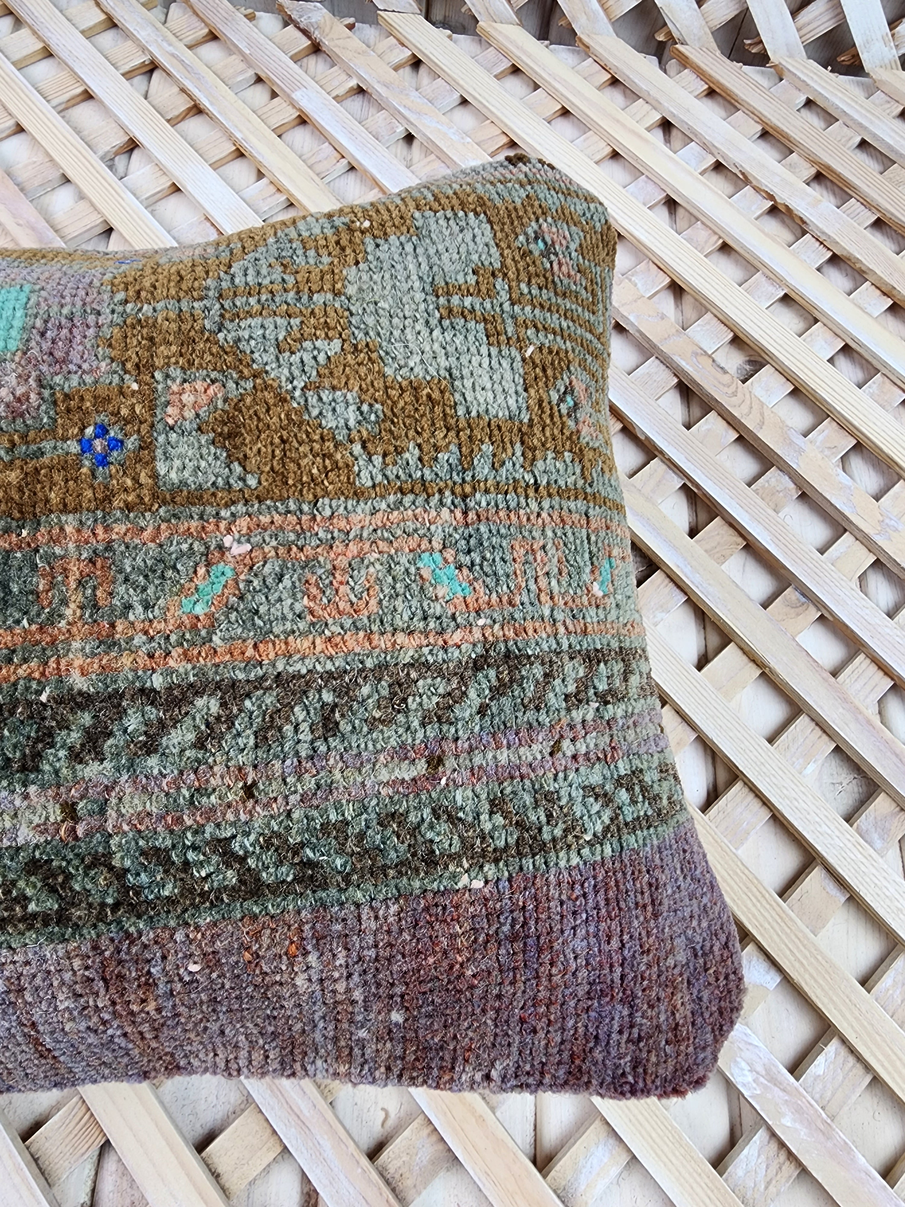 vintage Anatolian Pillow Cover — in setting