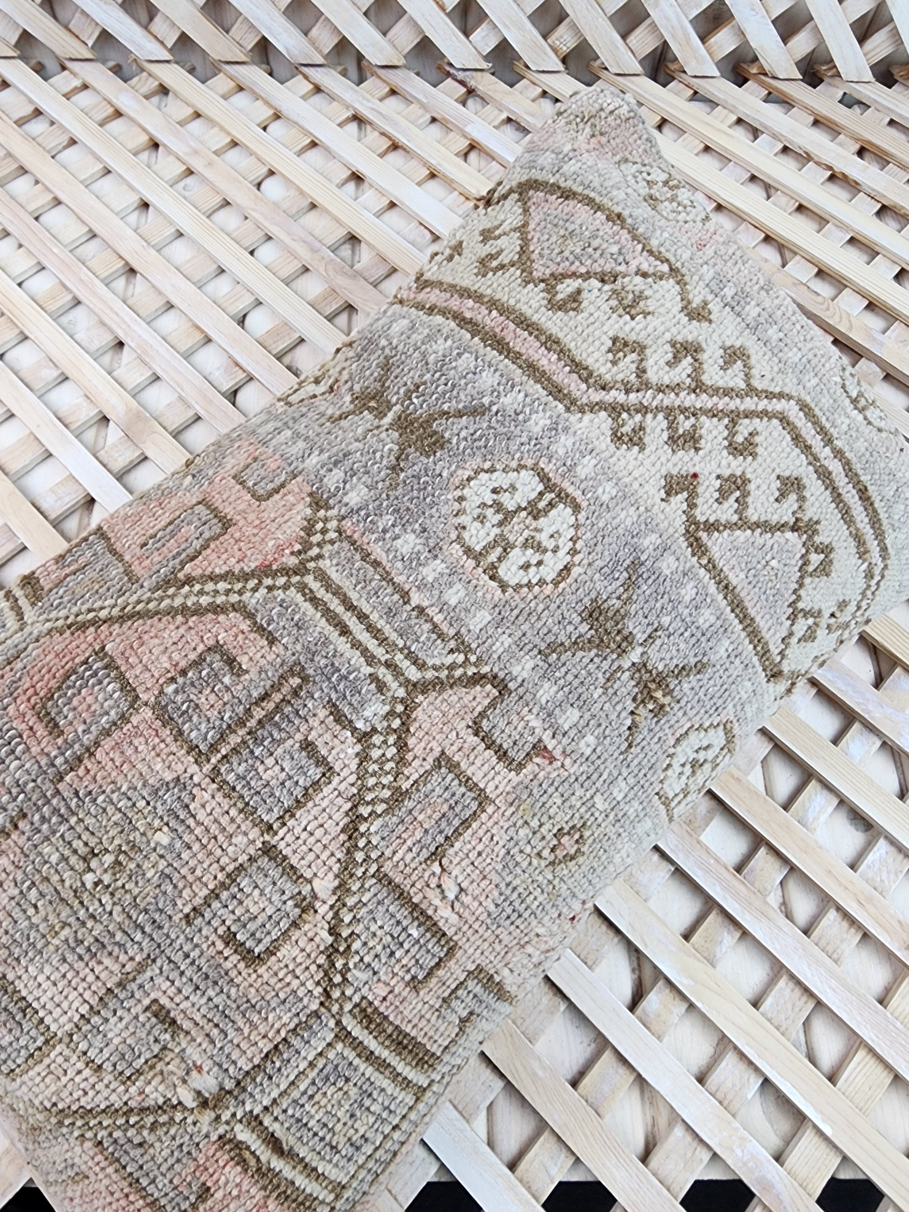 Vintage Carpet Pillow Cover 12x20 inch