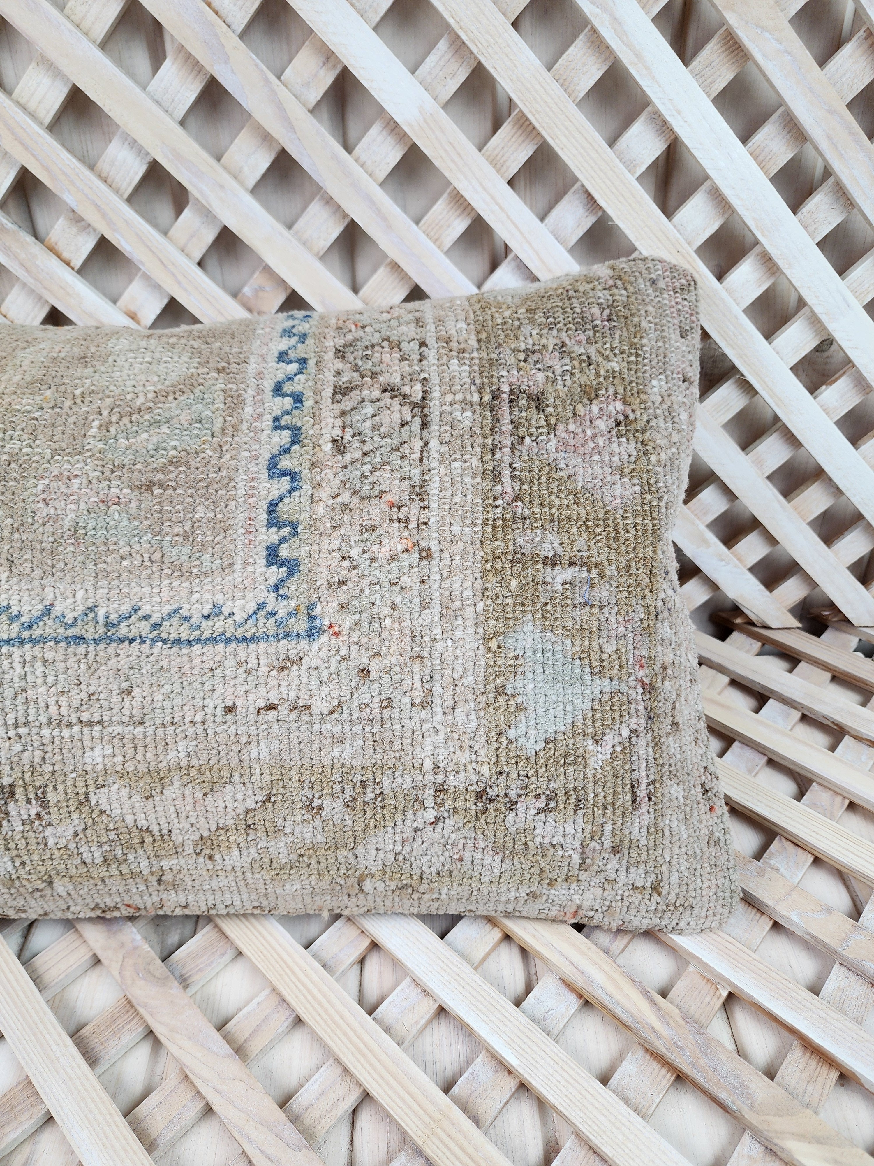 Vintage Carpet Pillow Cover 12x20 inch