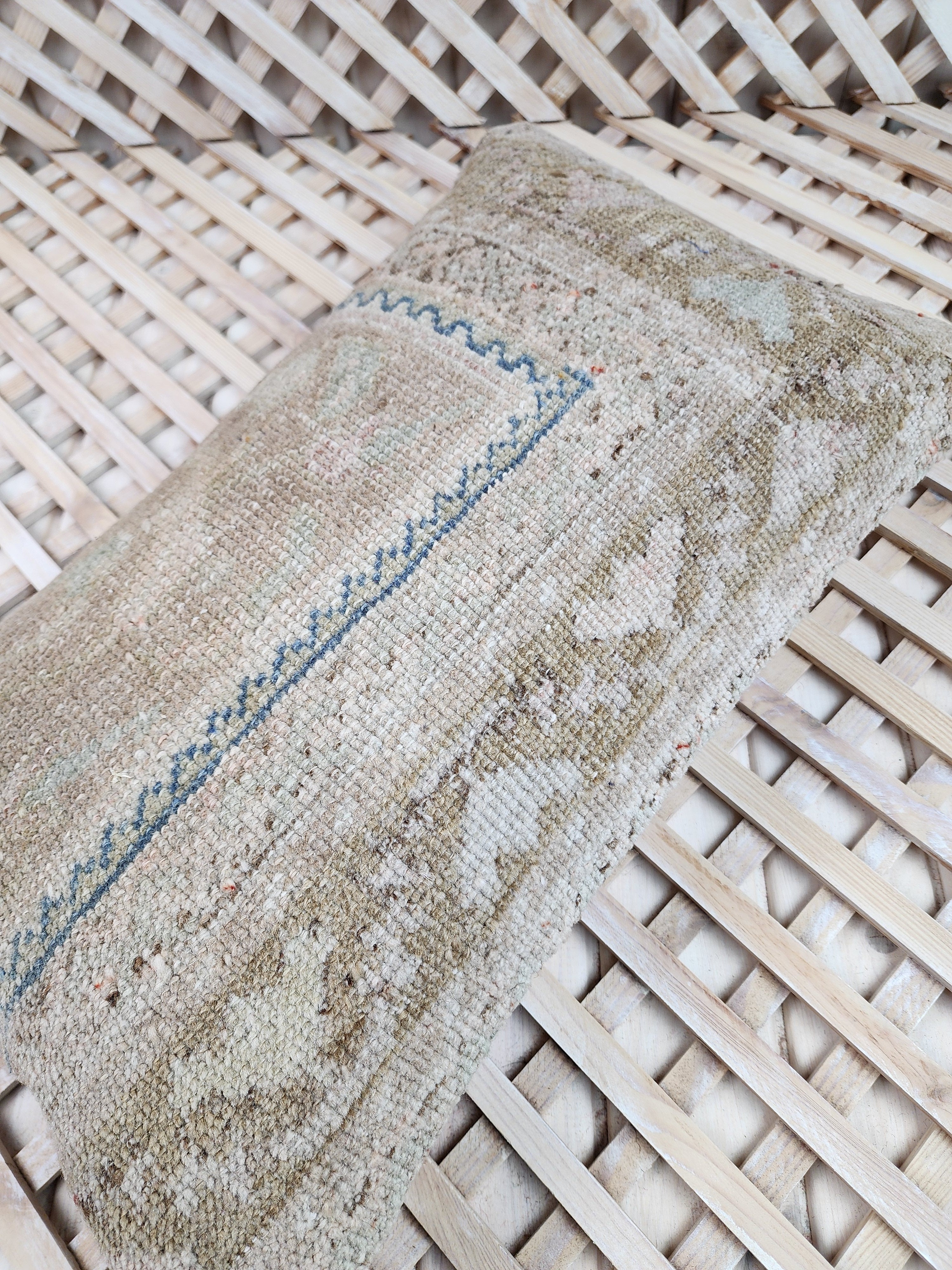 Vintage Carpet Pillow Cover 12x20 inch