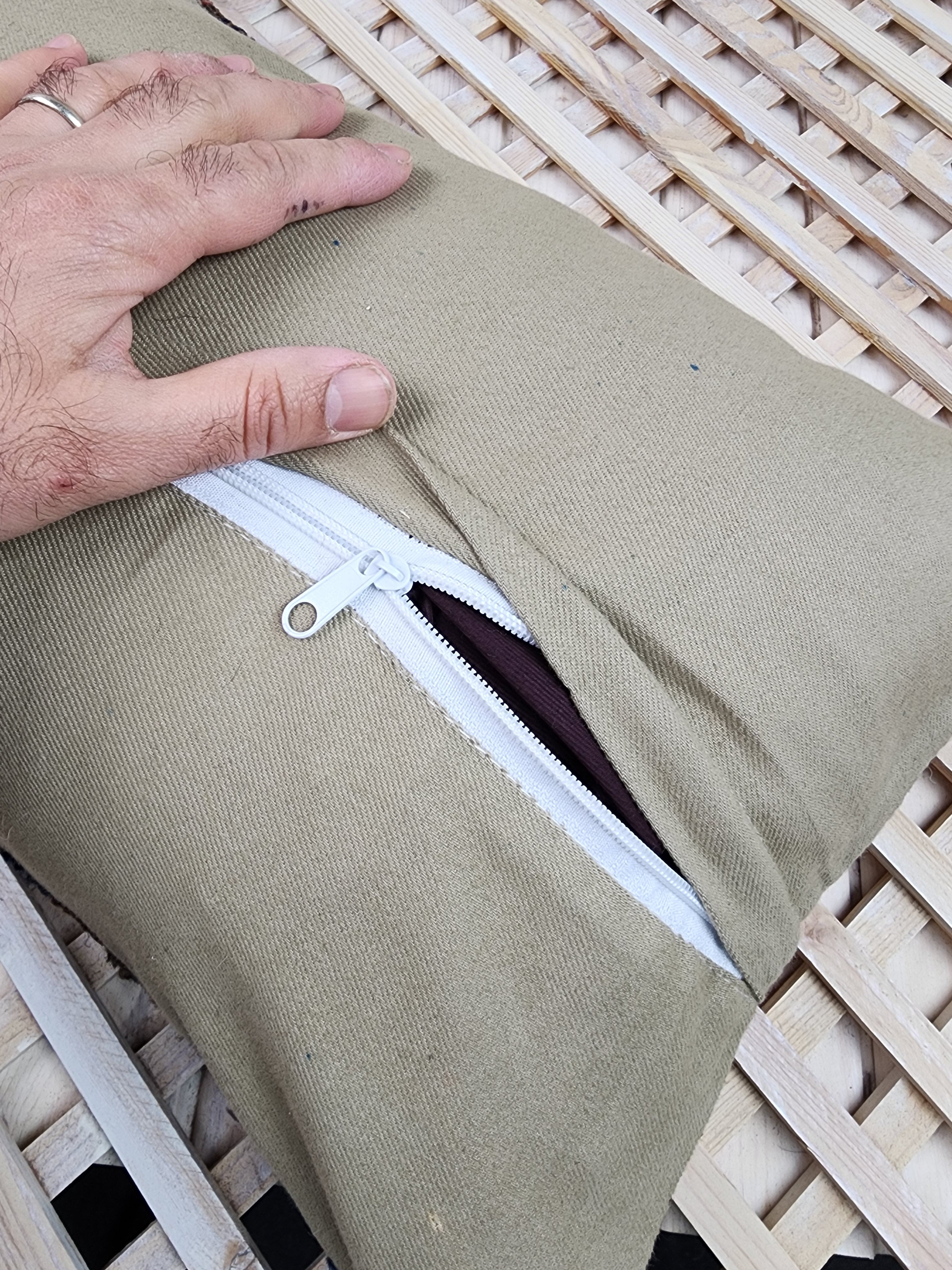 antique Anatolian Pillow Cover — corner detail
