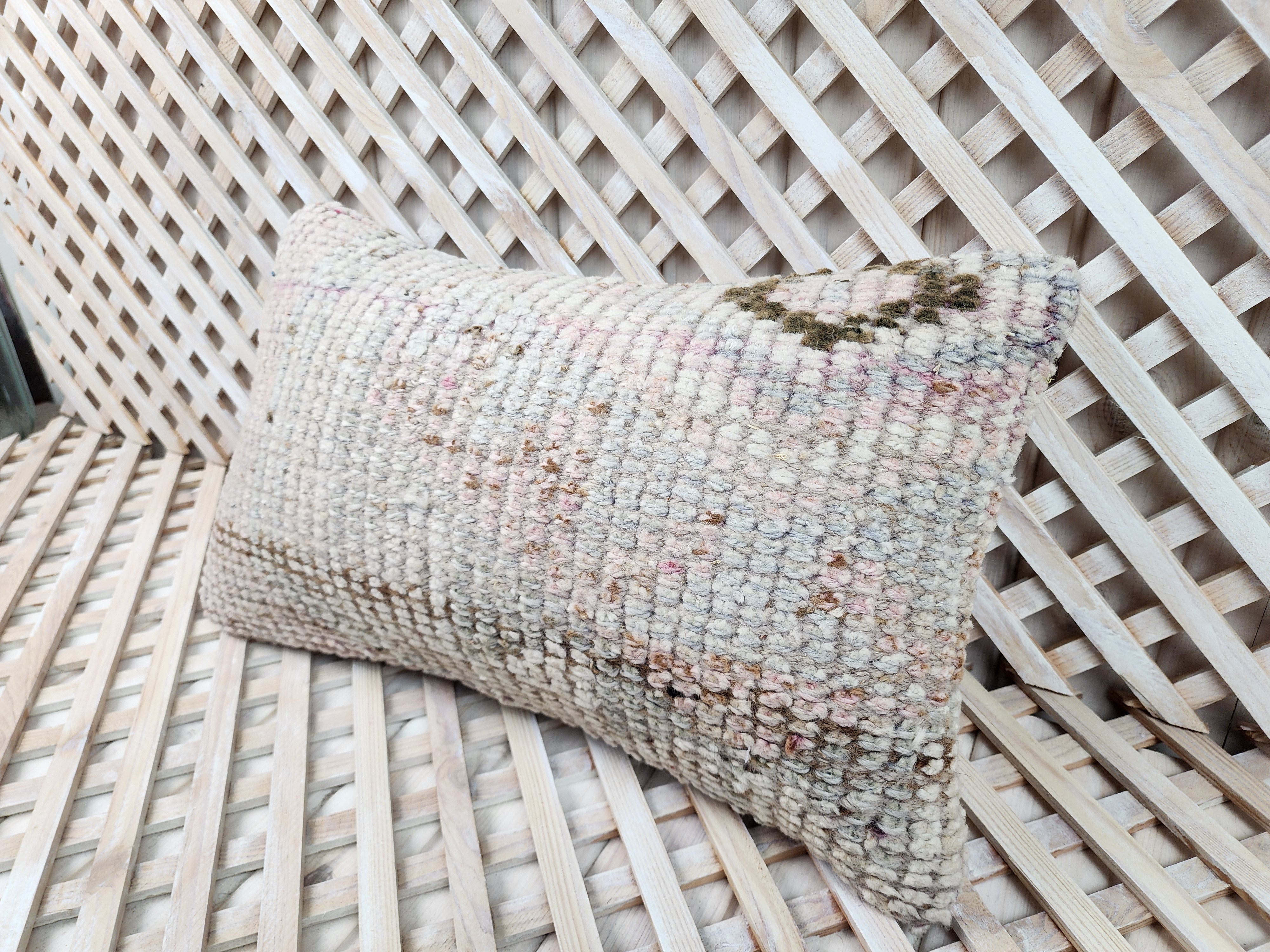 vintage Anatolian Pillow Cover — detail texture
