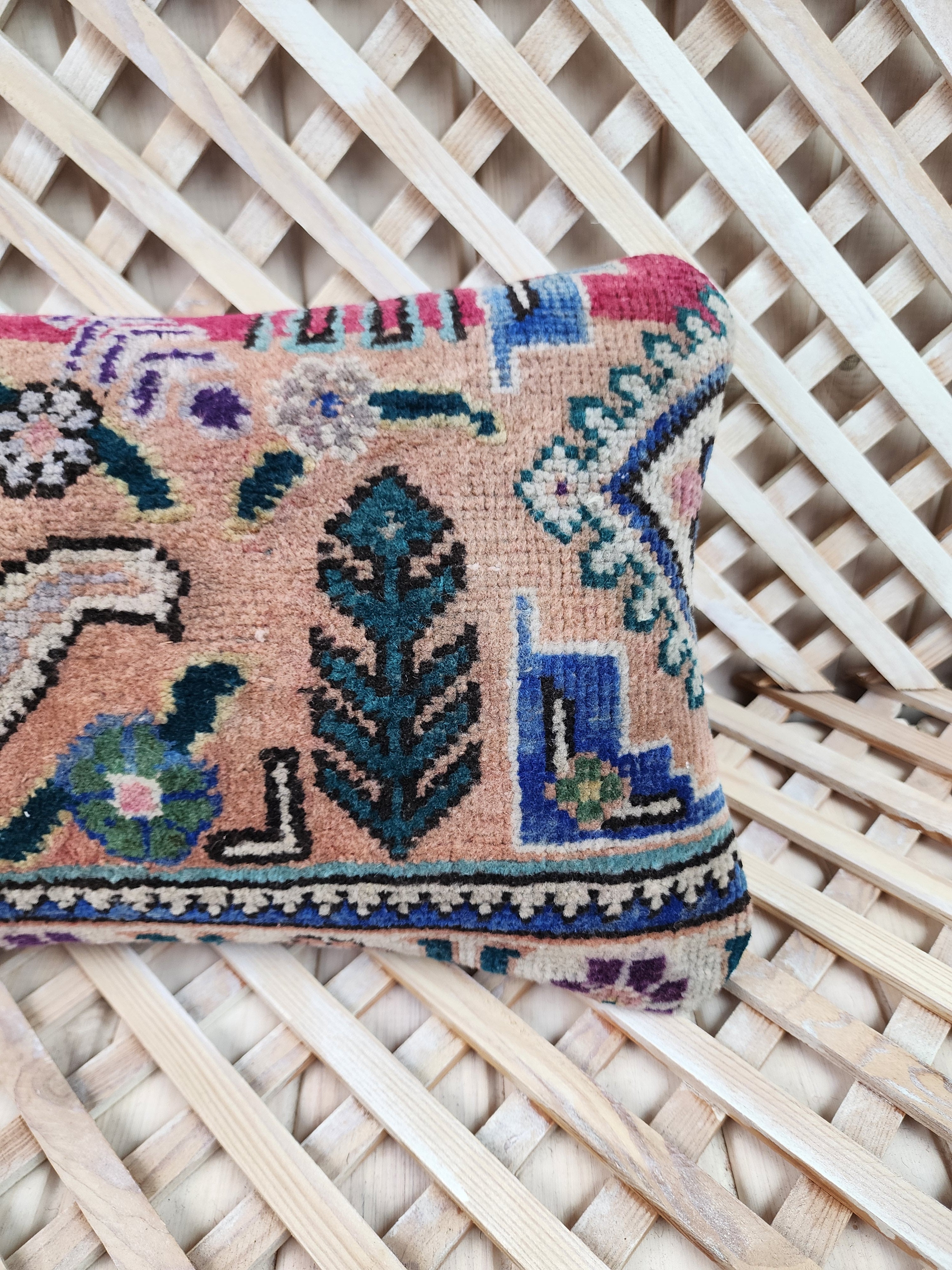 vintage Anatolian Pillow Cover — pattern close-up