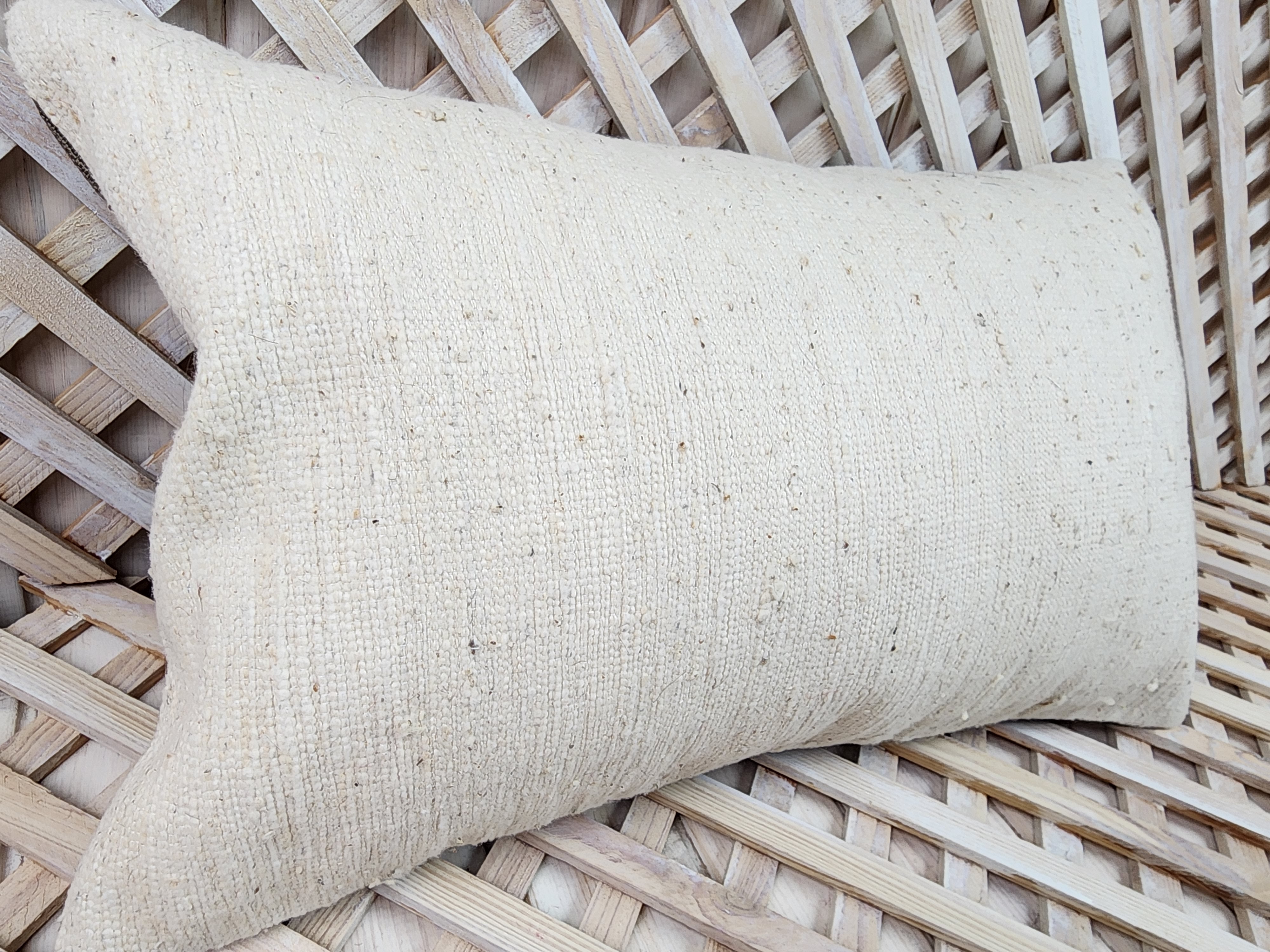 vintage Kilim Pillow Cover — back view