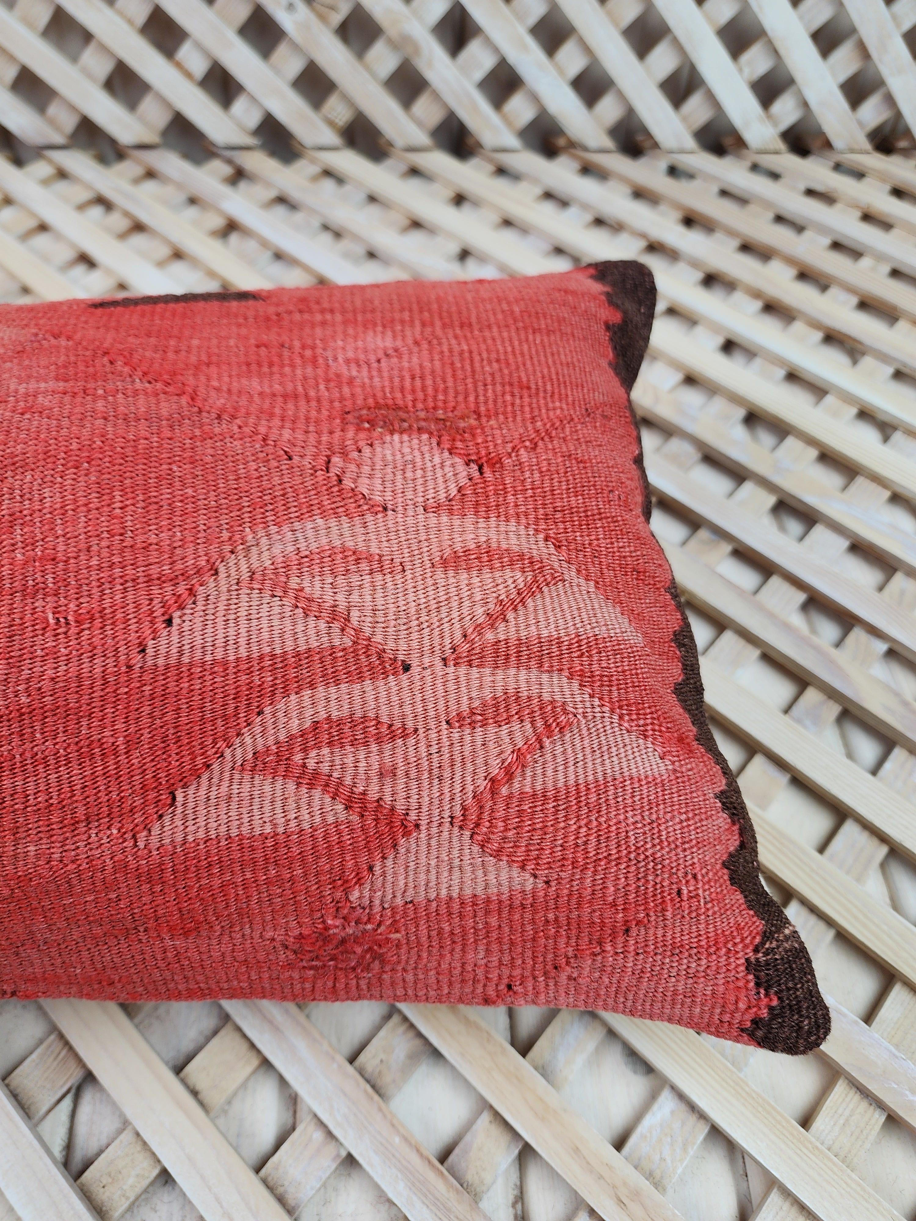 Lumbar Kilim Pillow Cover 12 x 20 in