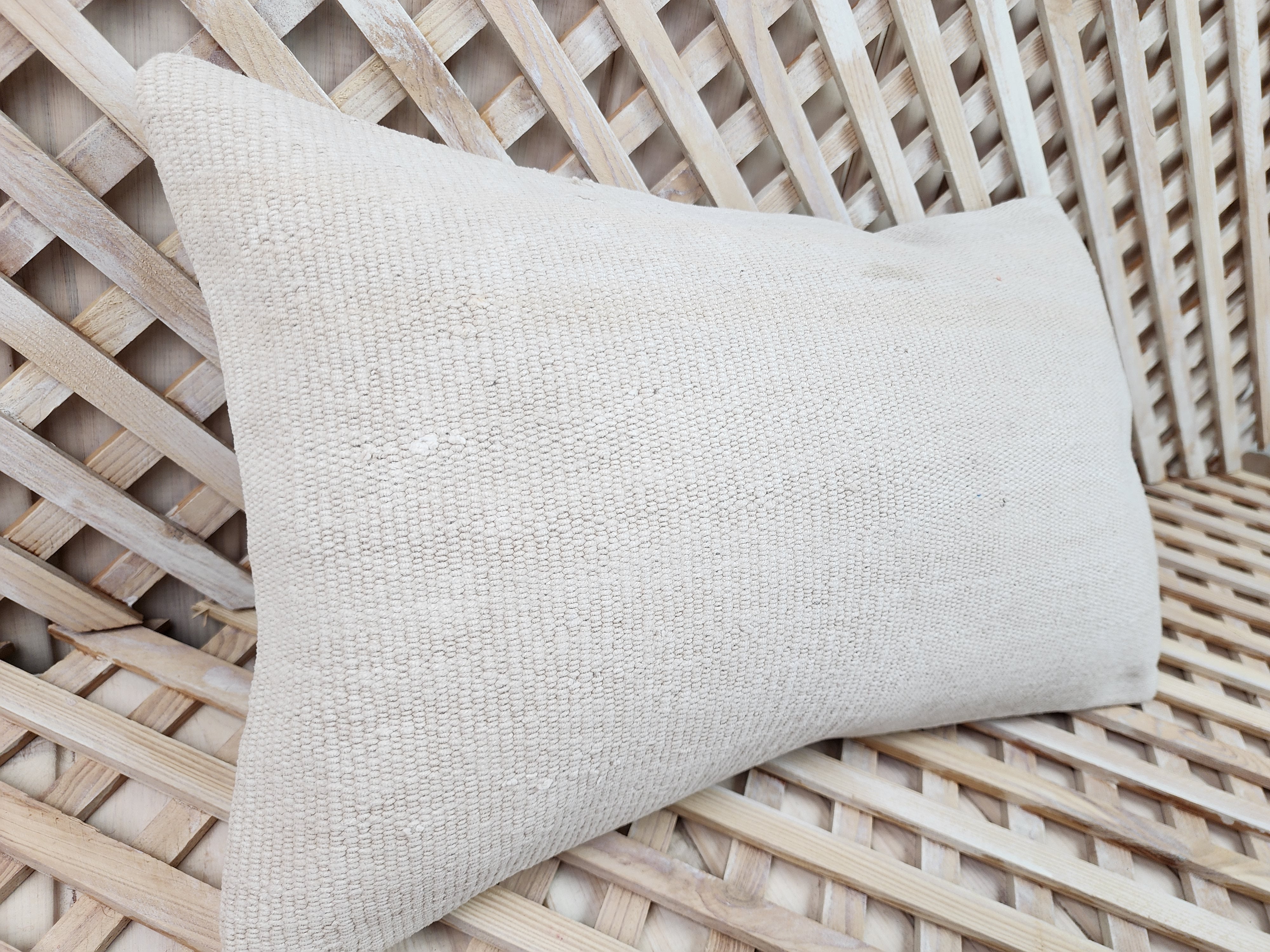 vintage Kilim Pillow Cover — back view