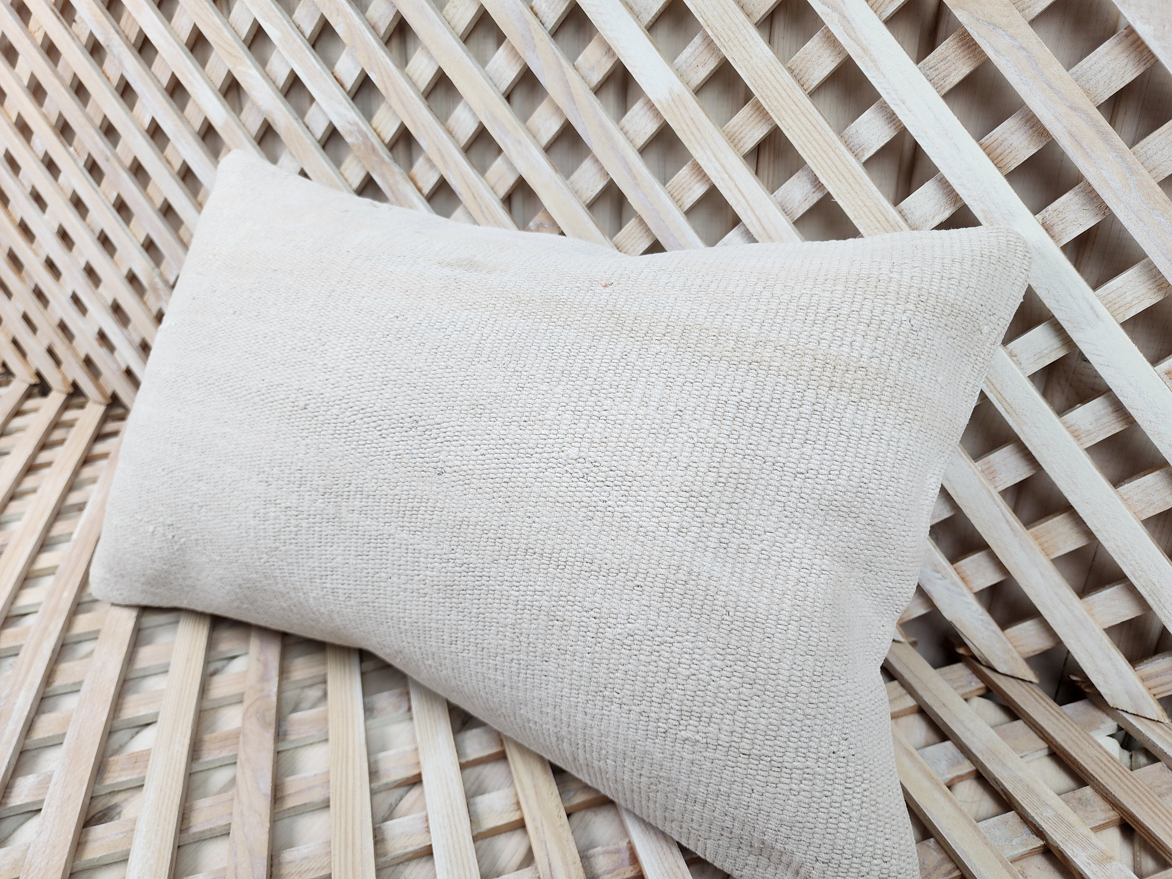 Lumbar Kilim Pillow Cover 12 x 20 in