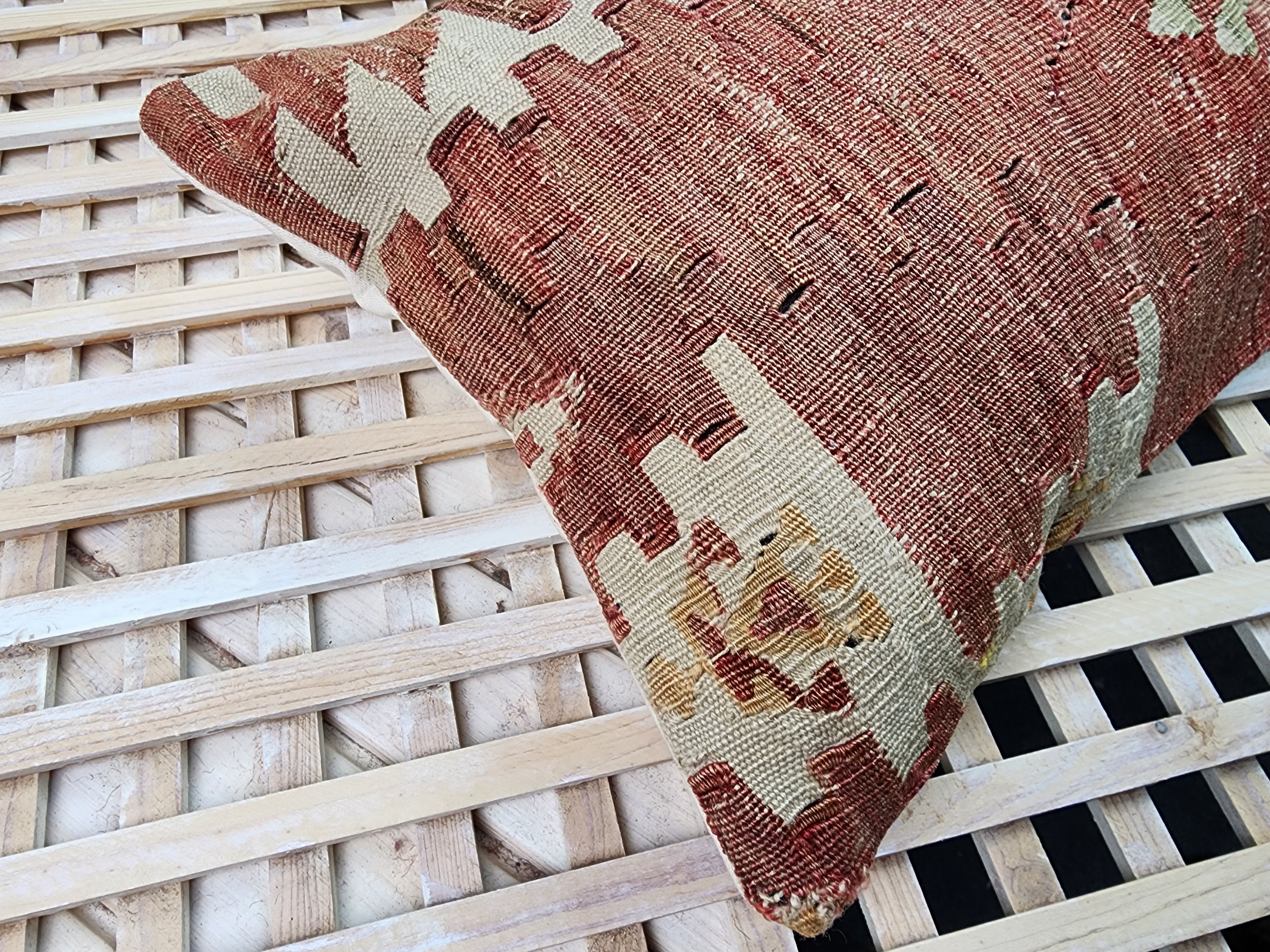 vintage Kilim Pillow Cover — in setting