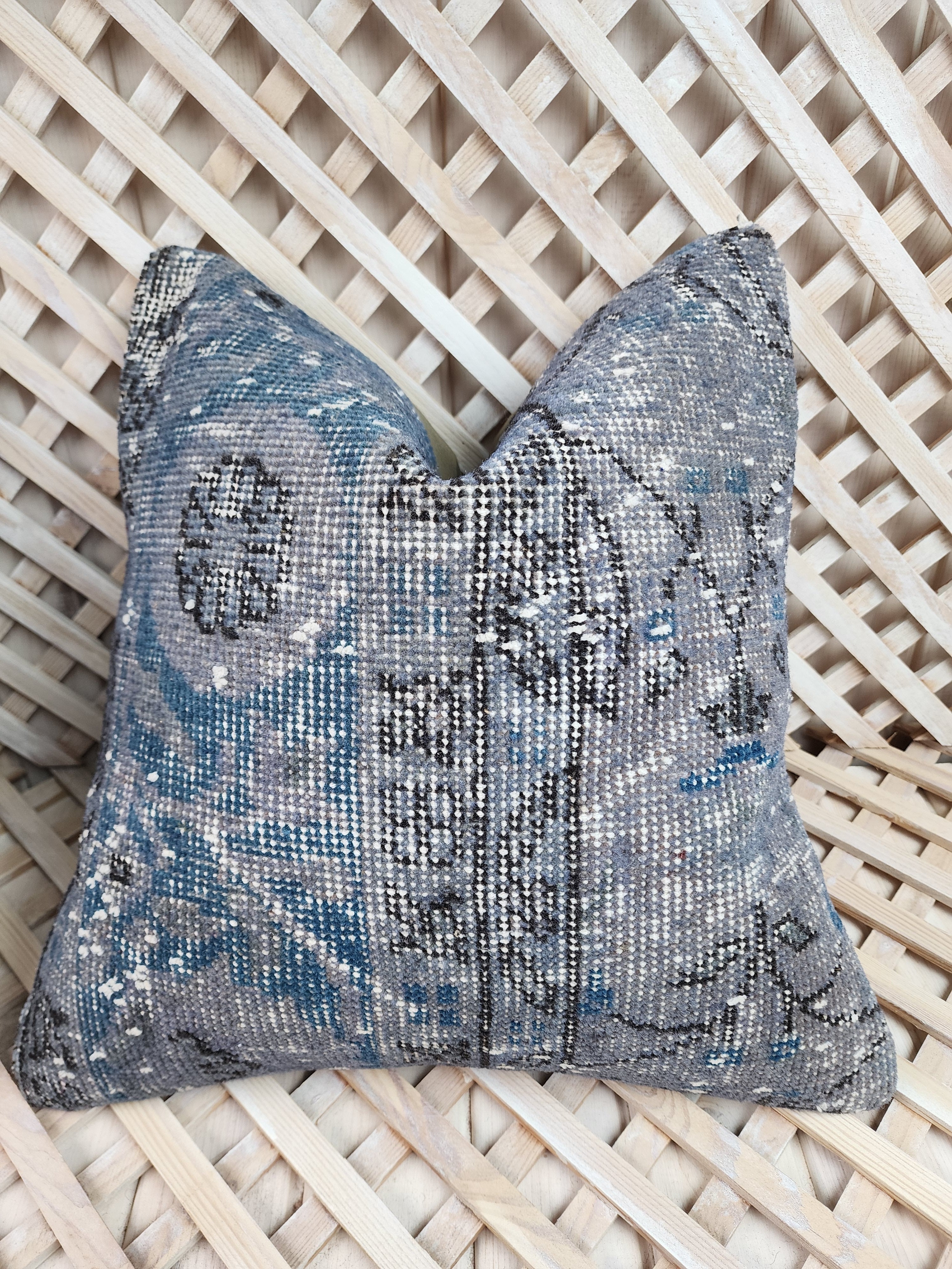 antique Persian Pillow Cover — in setting