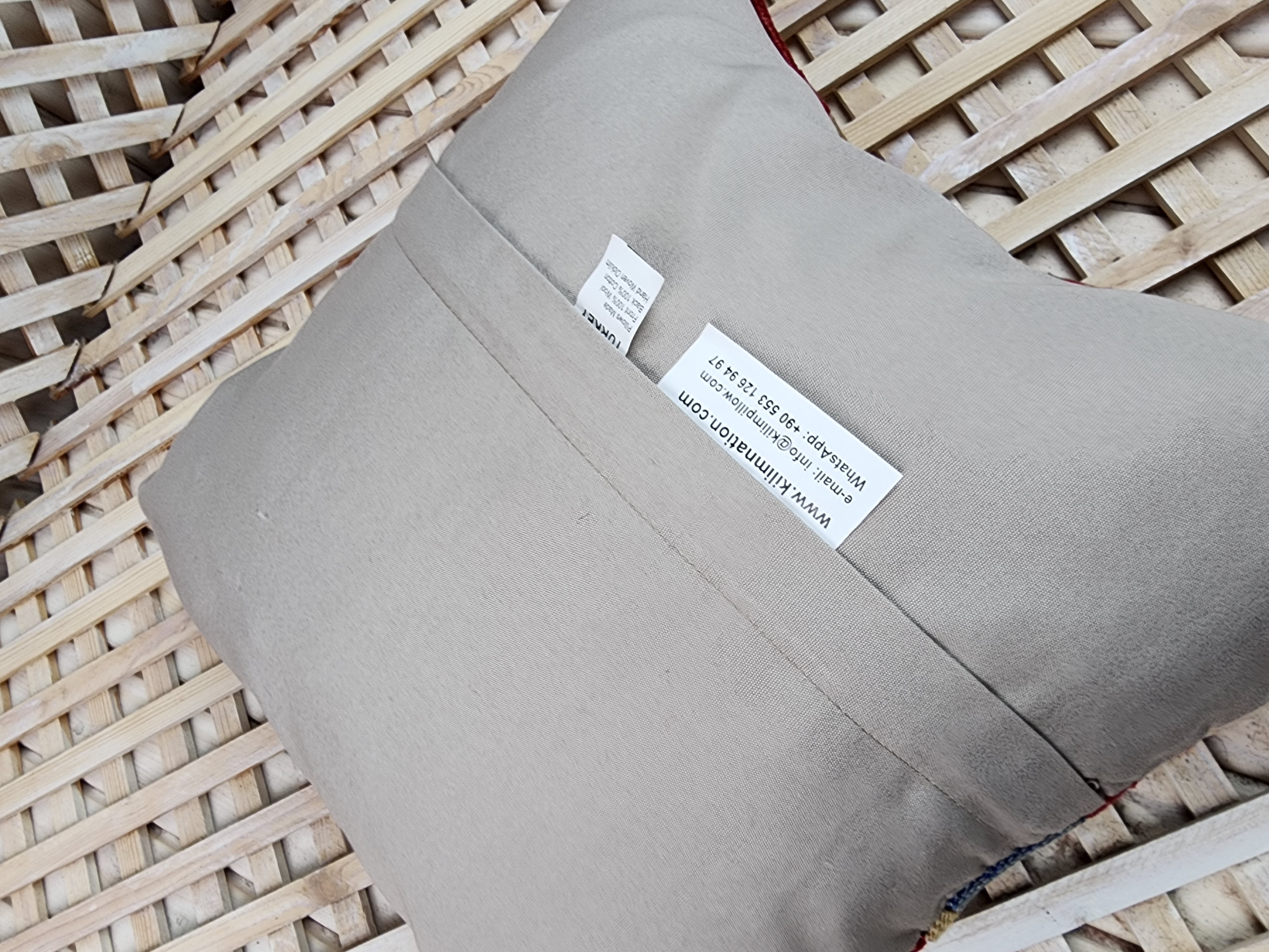 vintage Kilim Pillow Cover — corner detail