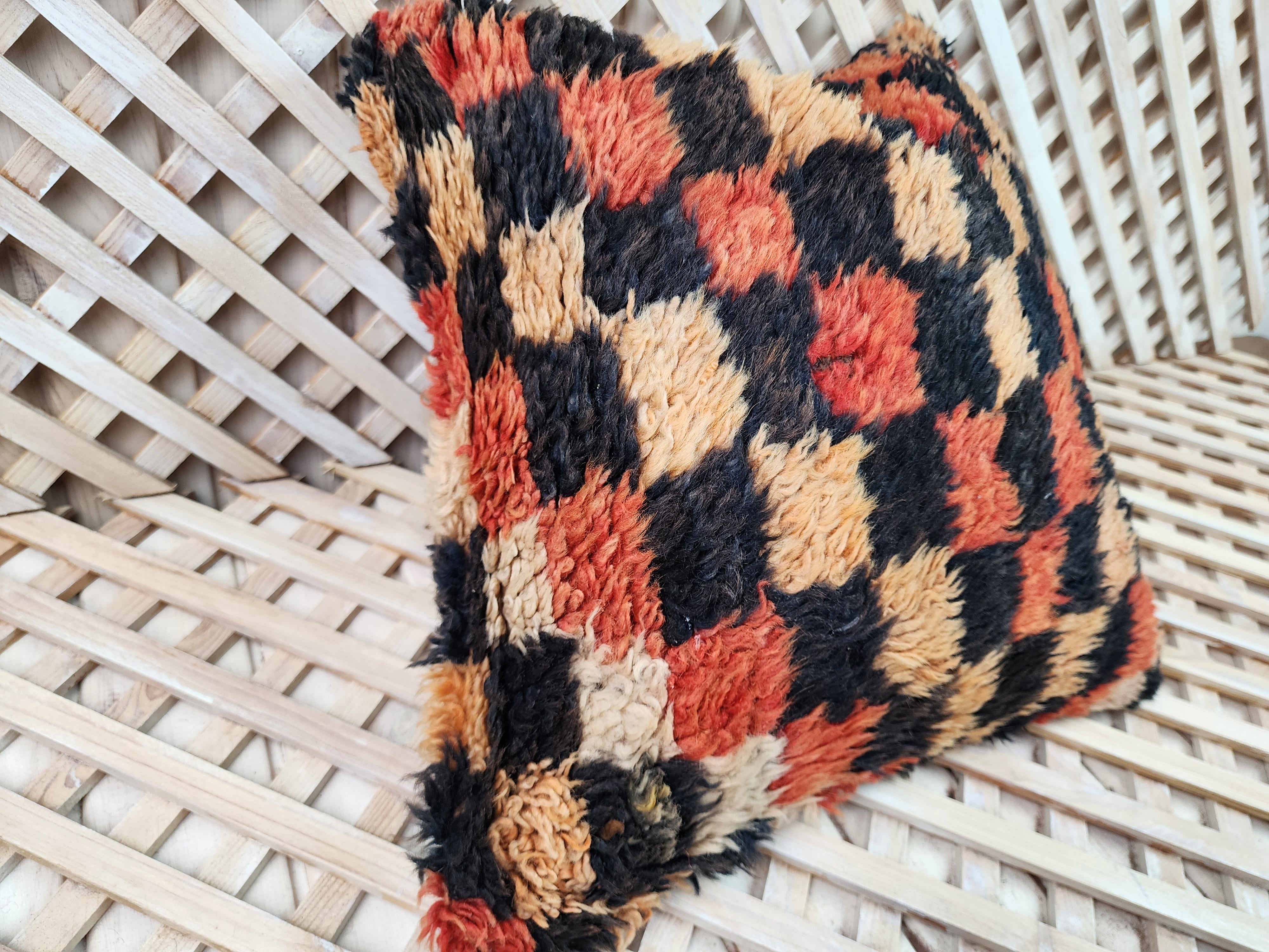 vintage Persian Pillow Cover — back view