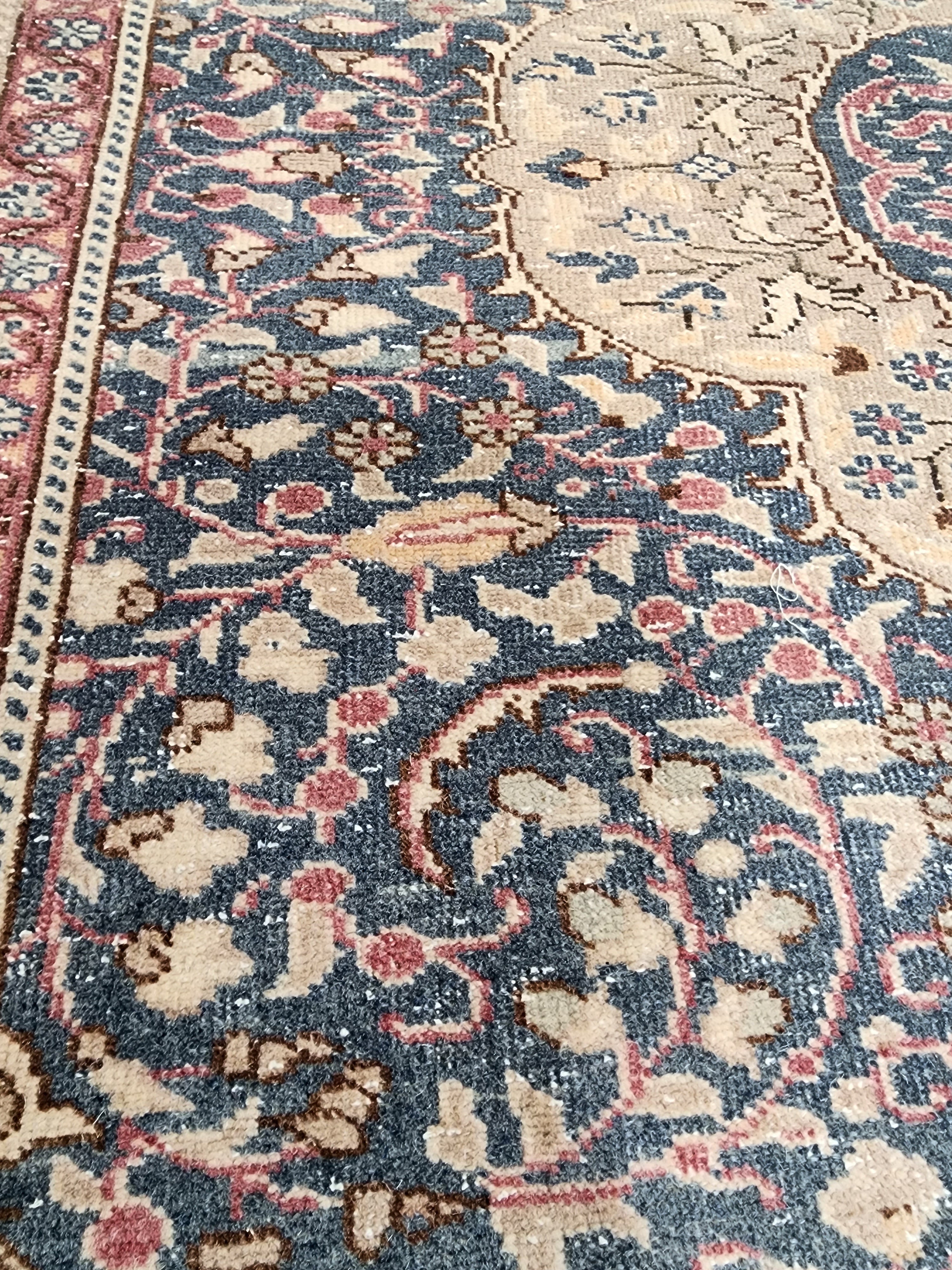 Tapis turc Kayseri, tapis vintage en laine biologique fait main ''7''x''5''