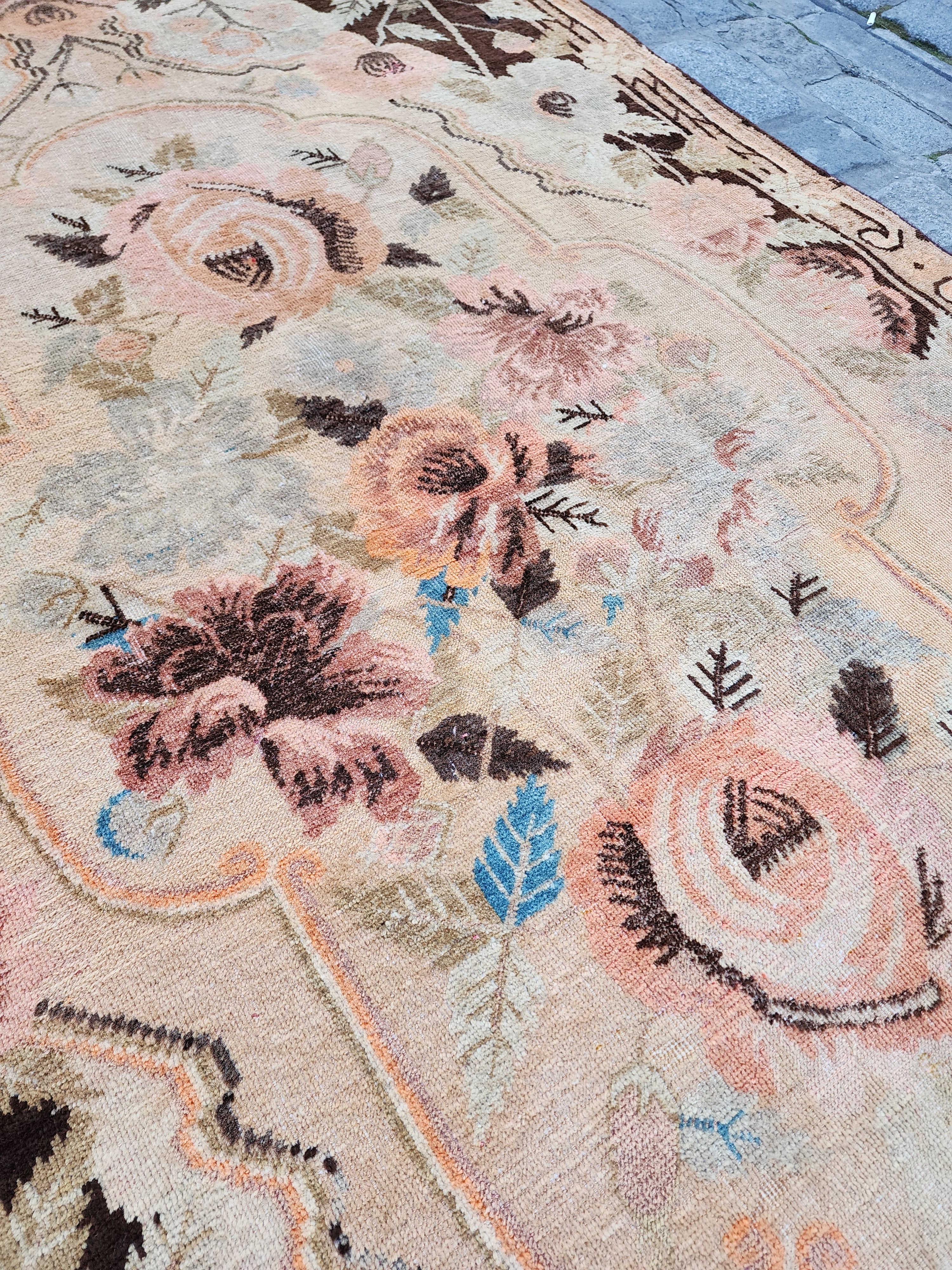 antique Turkish Area Rug — in setting