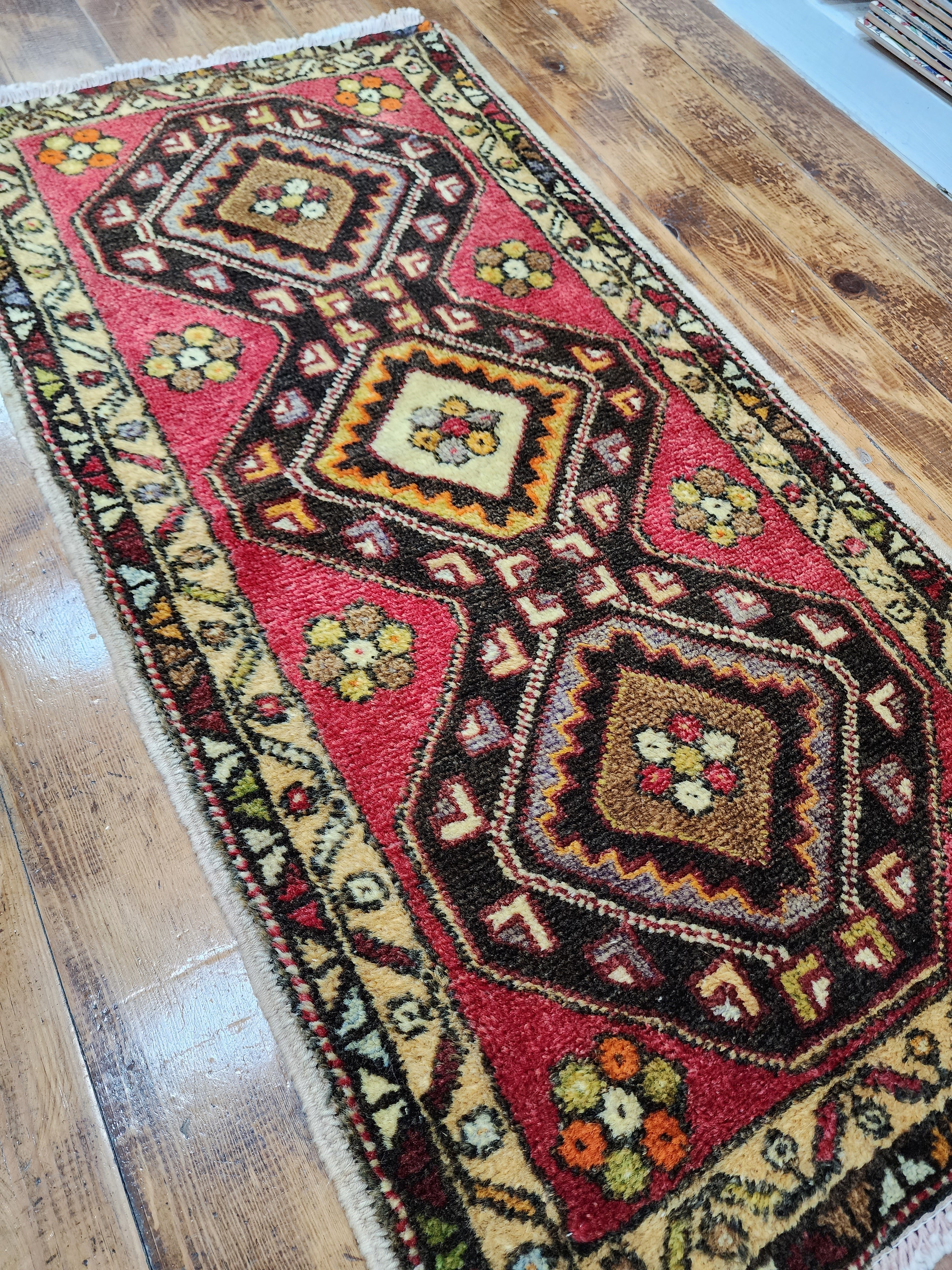 vintage Sivas Small Rug — back view