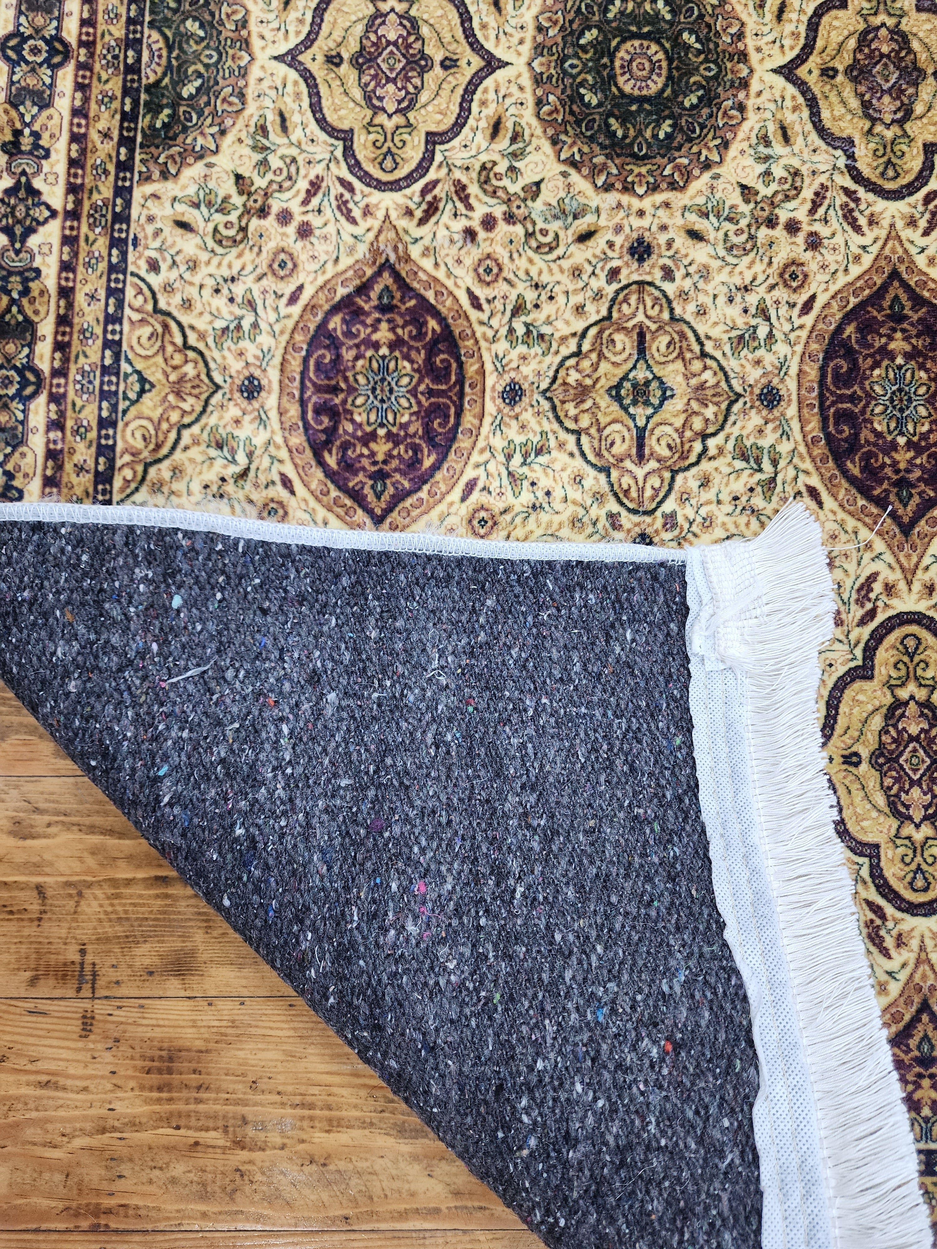 vintage Persian Silk Small Rug — in setting