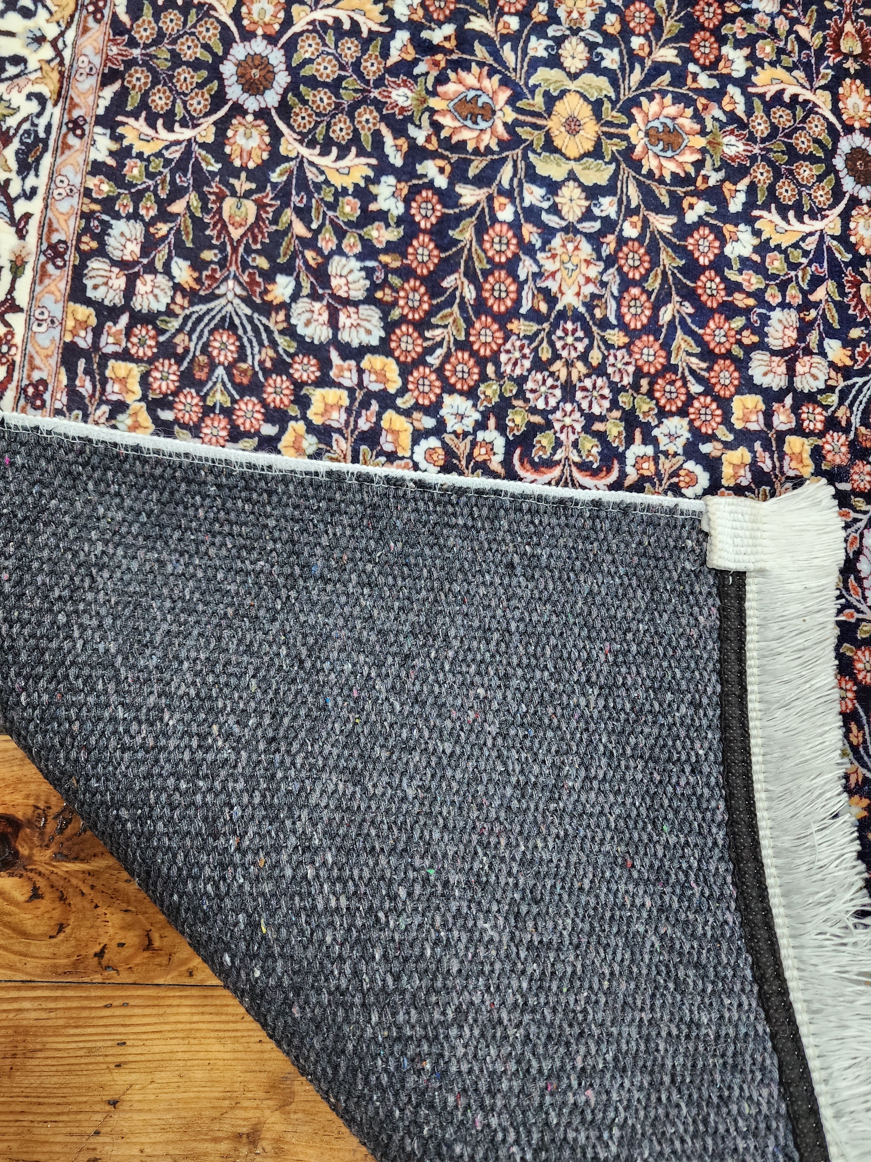 vintage Persian Silk Small Rug — in setting