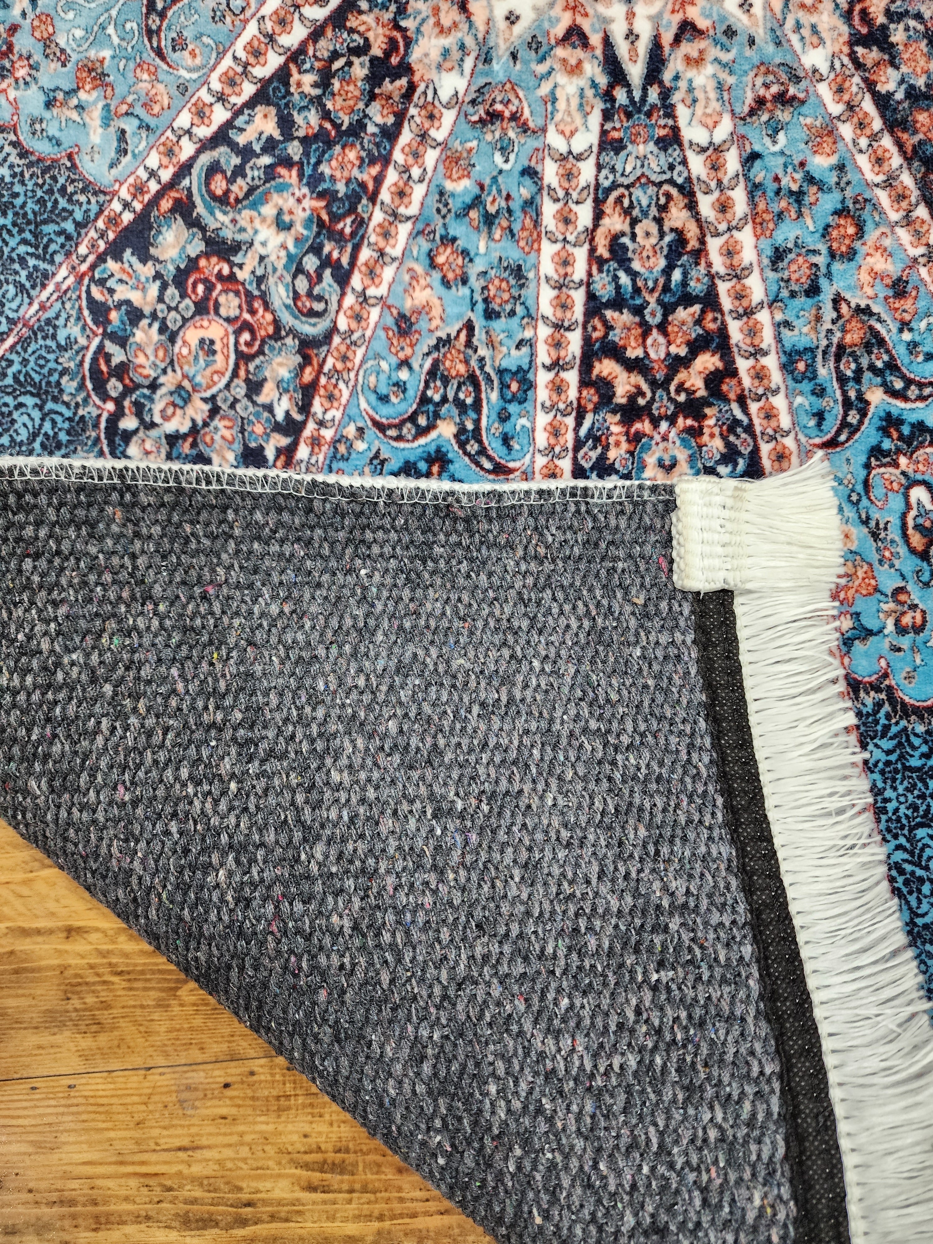 vintage Persian Silk Small Rug — in setting