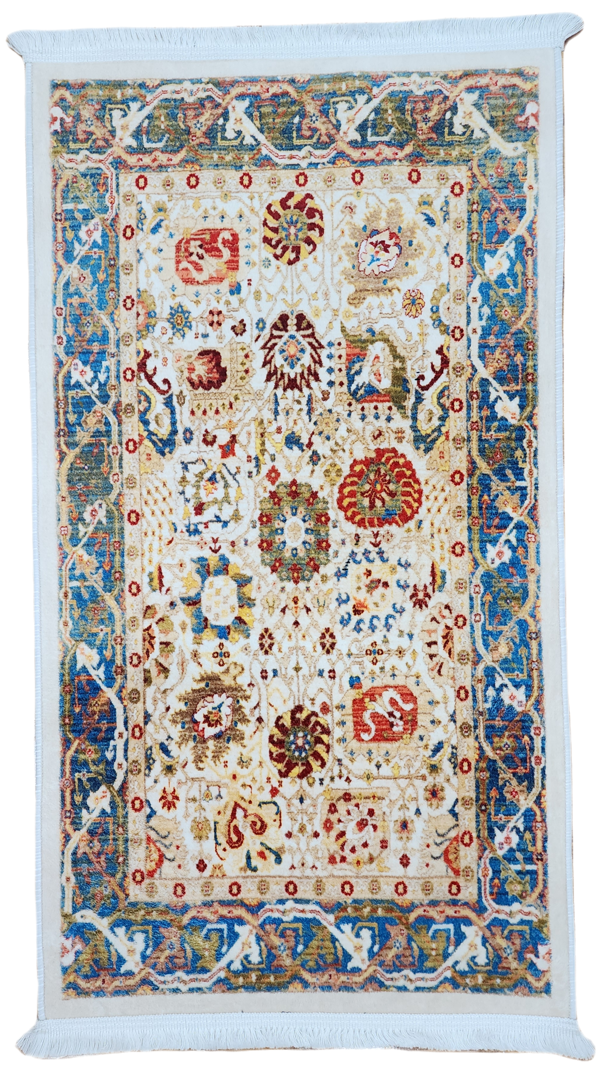 TAPIS TURC EN SOIE DE BAMBOU, TAPIS DE SOL EN SOIE VISCOSE ORIENTAL DE STYLE PERSAN POUR HALL ENTRÉE SALON OU CHAMBRE À COUCHER 2 PIEDS X 3 PIEDS