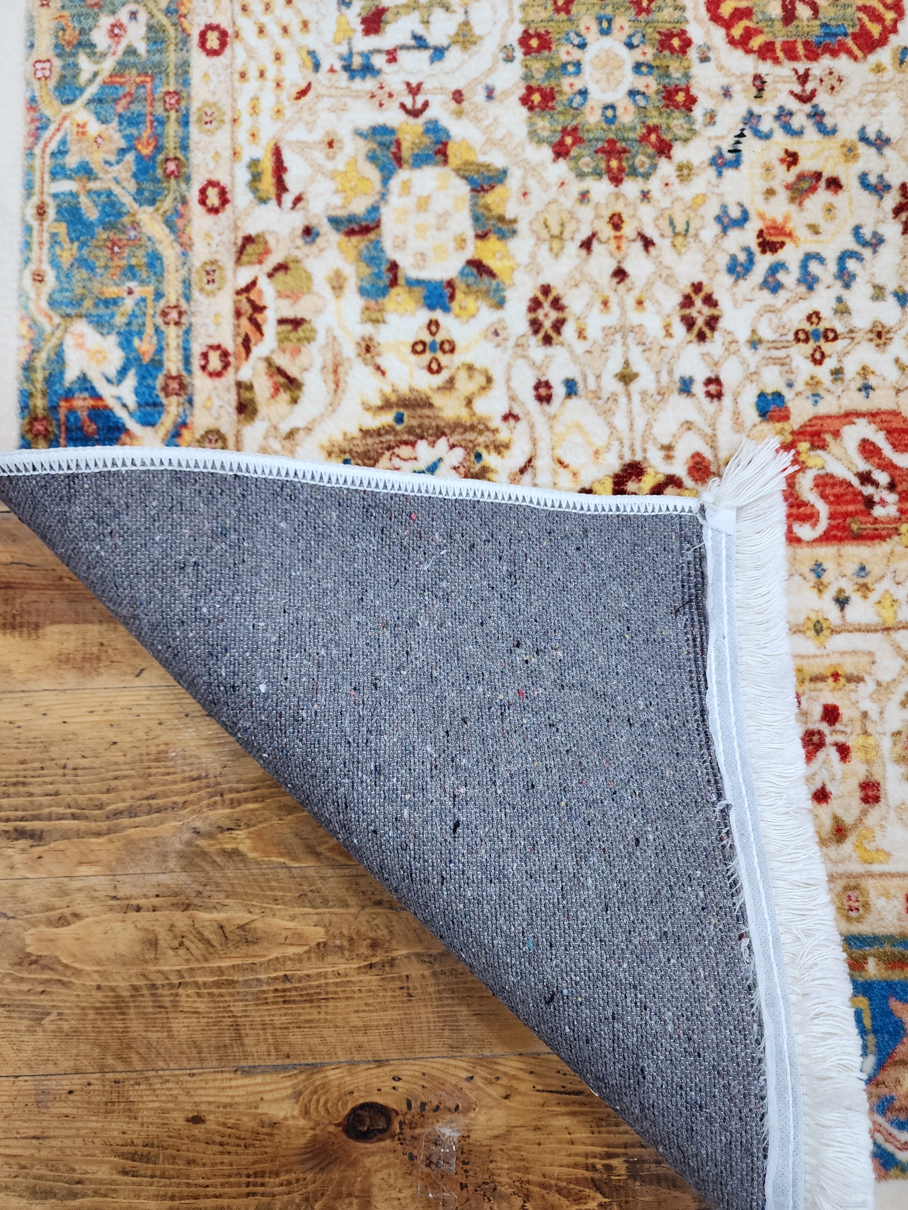 vintage Persian Silk Small Rug — in setting