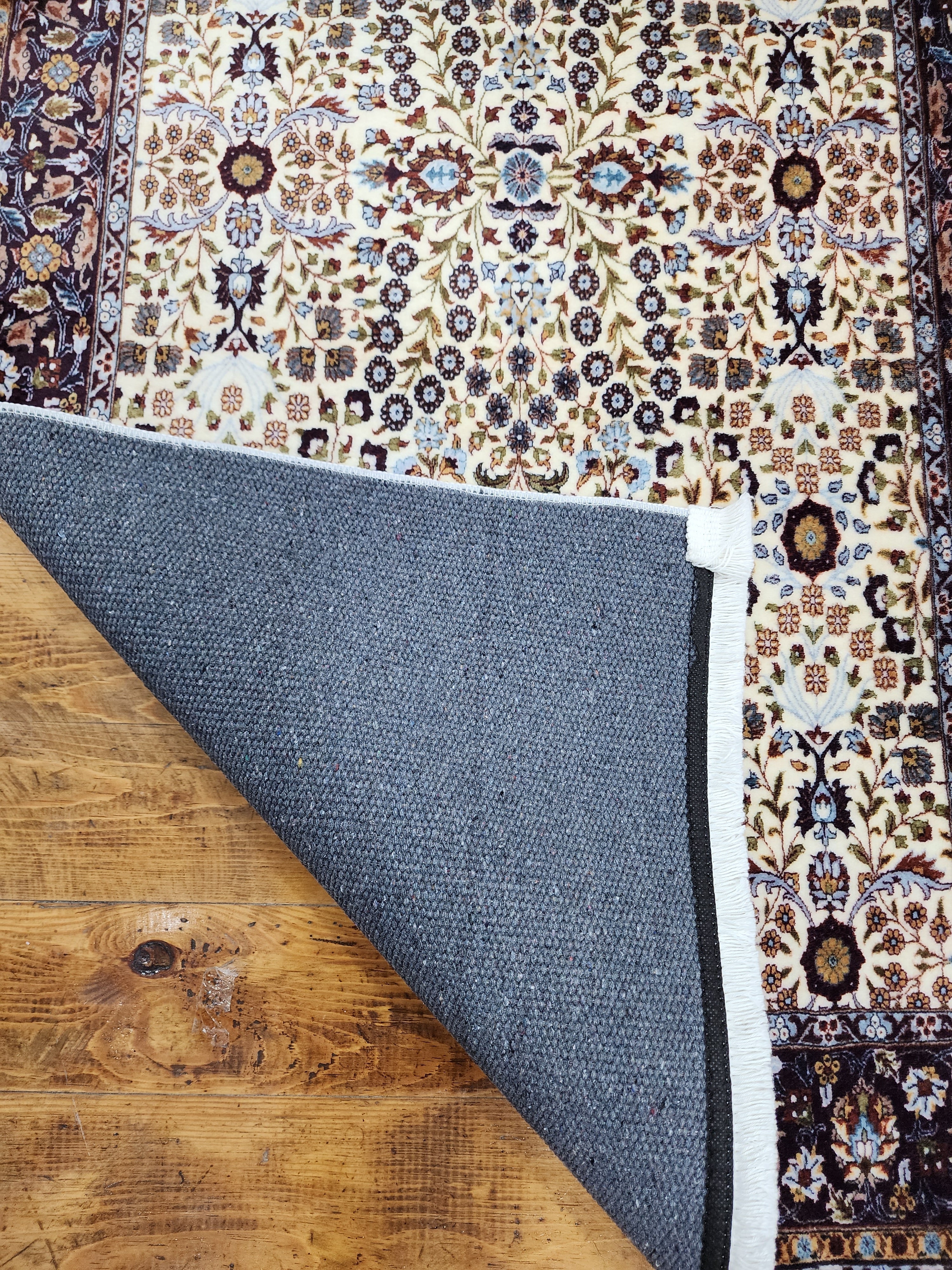 vintage Persian Silk Small Rug — in setting
