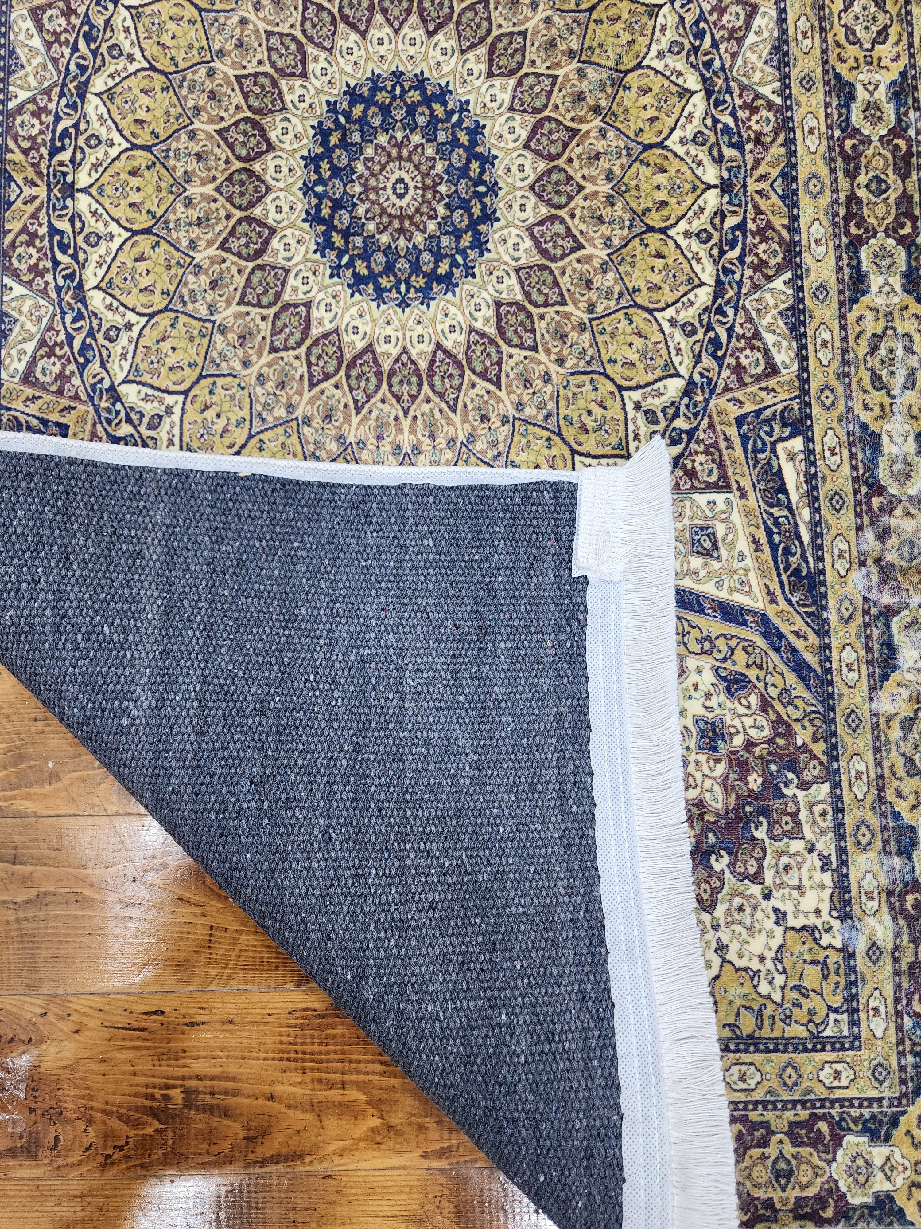 vintage Persian Silk Small Rug — in setting