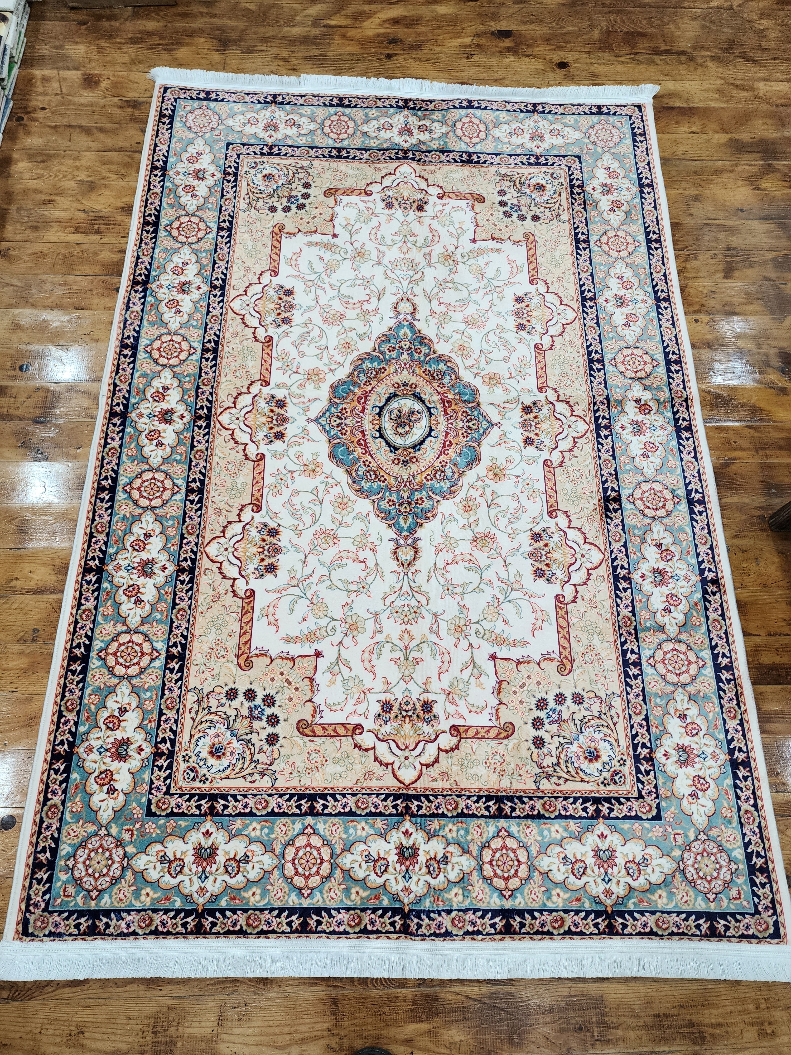 TAPIS EN SOIE DE BAMBOU TURC, TAPIS DE SOL EN SOIE DE VISCOSE ORIENTAL DE STYLE PERSAN POUR HALL ENTRÉE SALON OU CHAMBRE À COUCHER 4 PIEDS X 6 PIEDS