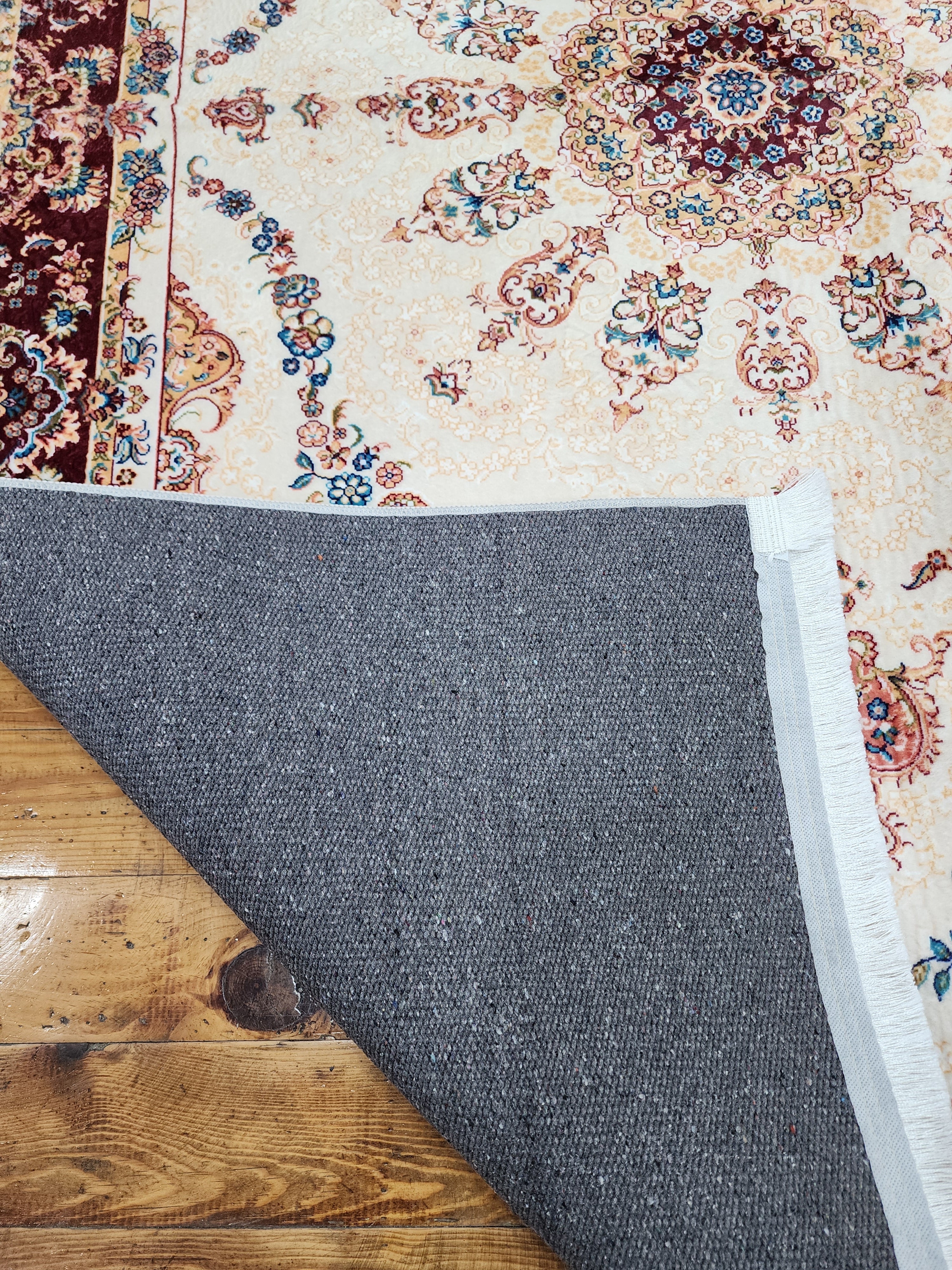 vintage Persian Silk Small Rug — in setting