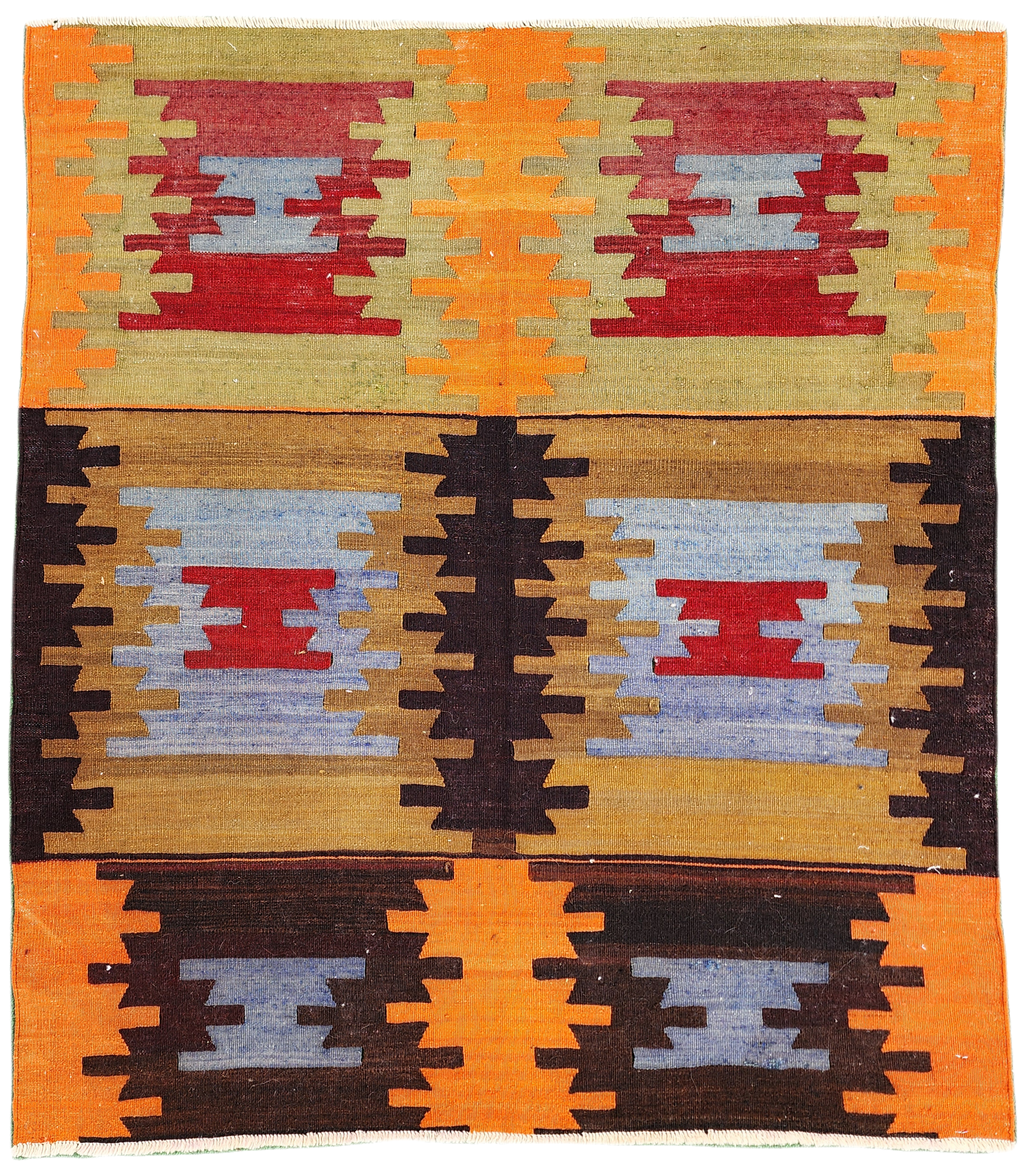 Turkish Corum Kilim Rug 3'8''x3'4''