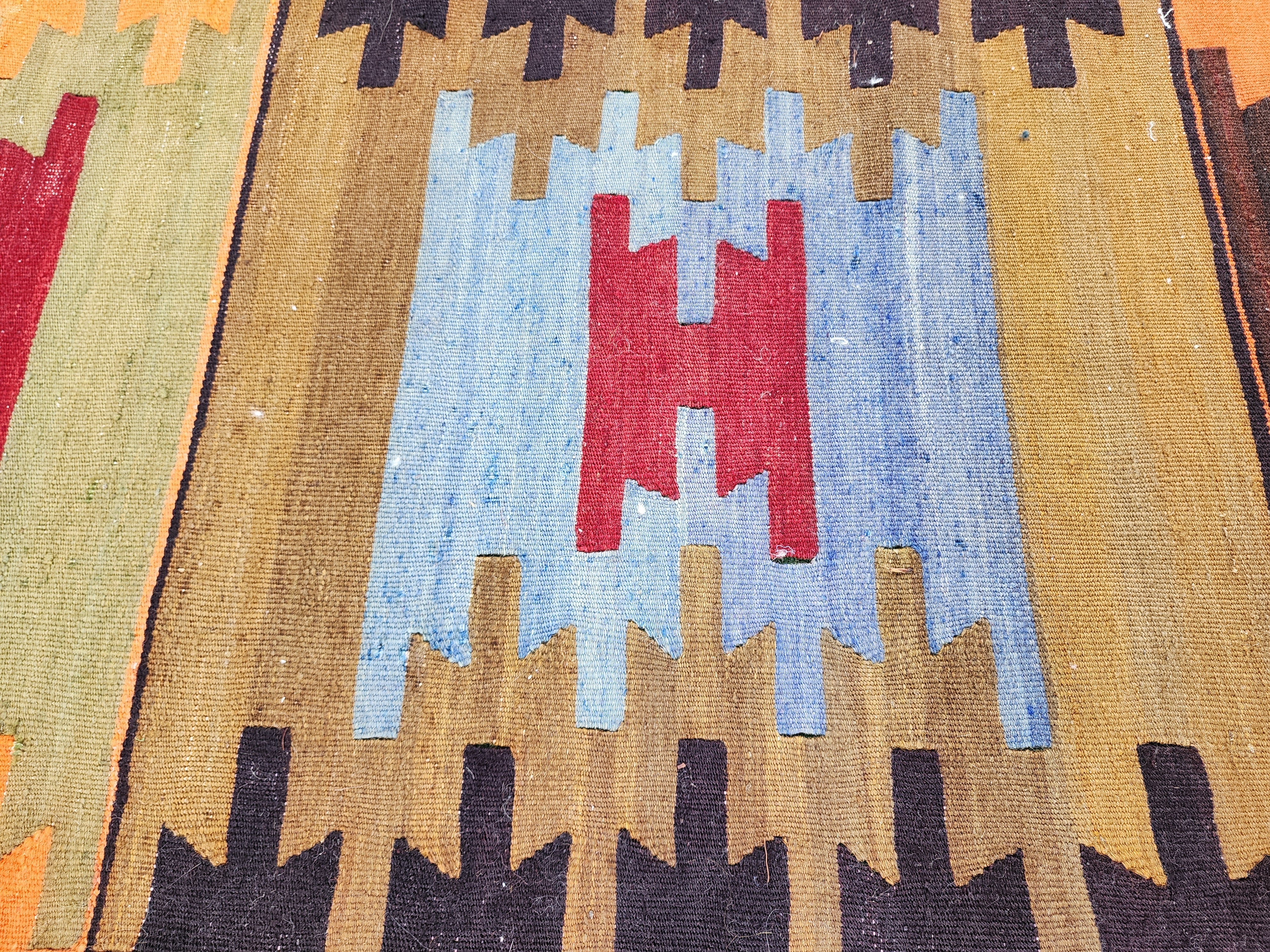 vintage Anatolian Wool Small Rug — in setting