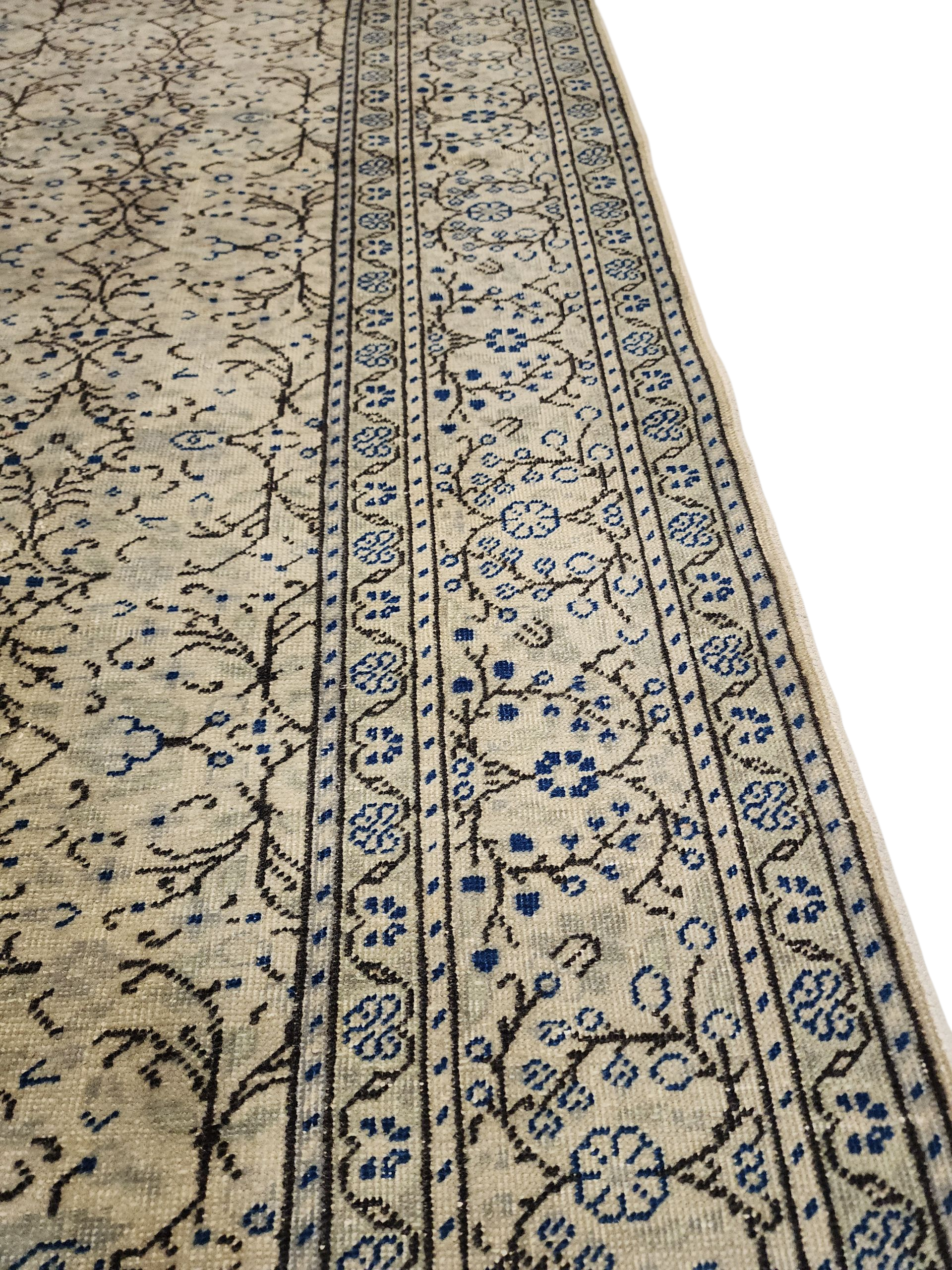 vintage Kayseri Wool Large Area Rug — pile detail