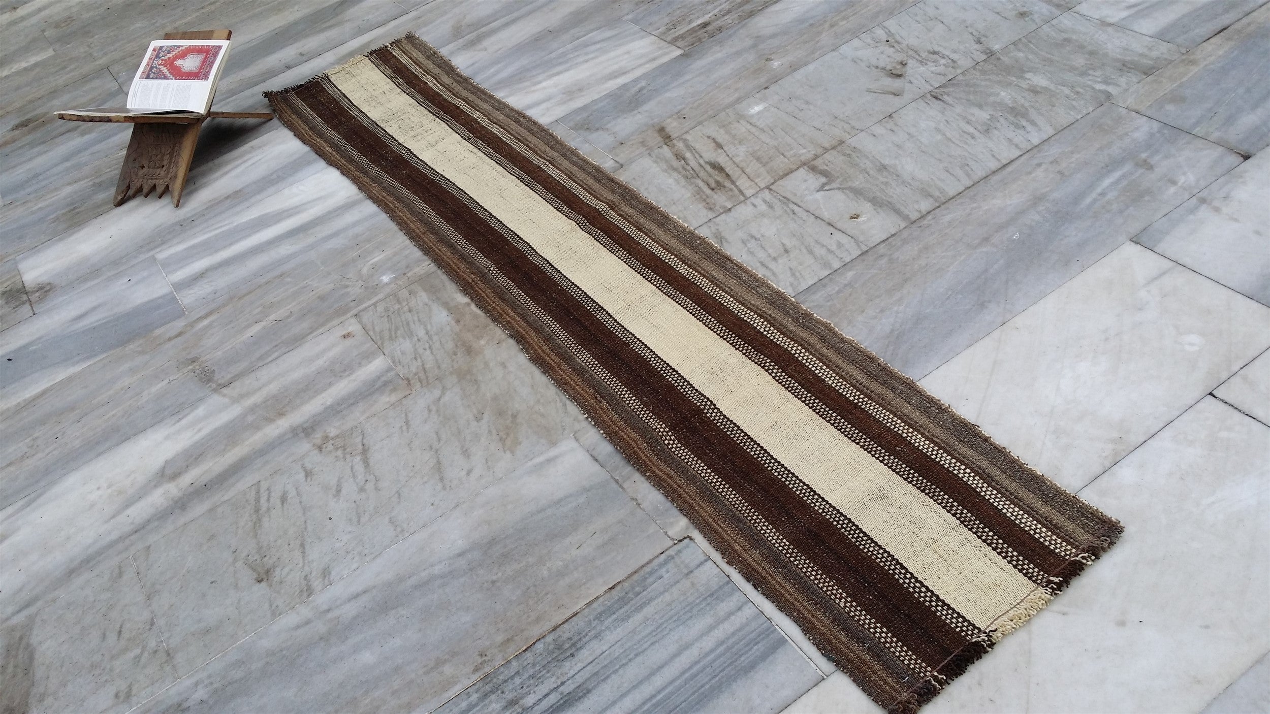 TAPIS COLORÉ DÉCOR BOHÈME D'ANATOLIE CENTRALE TURQUIE 7'5"X1'5"