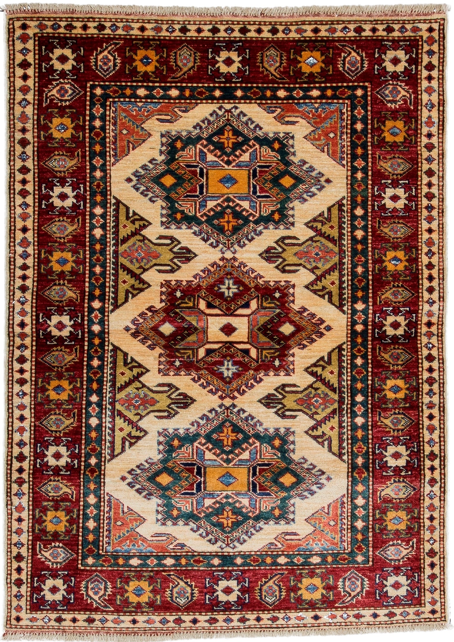 Pamphile — Vintage Caucasian Wool Small Rug