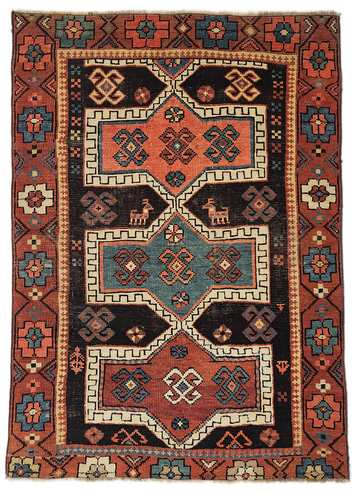 Antique Anatolian Small Rug | Hand-Knotted | TurkishRug